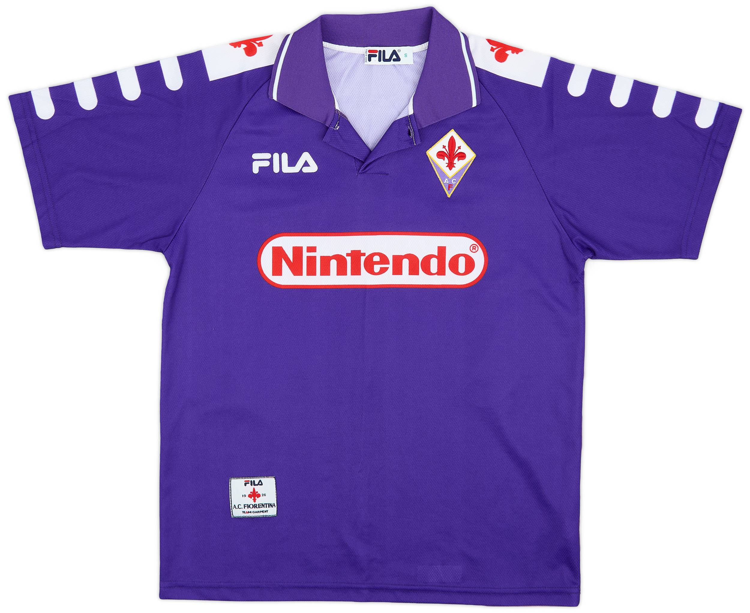 1998-99 Fiorentina Home Shirt Batistuta #9 - 9/10 - (S)