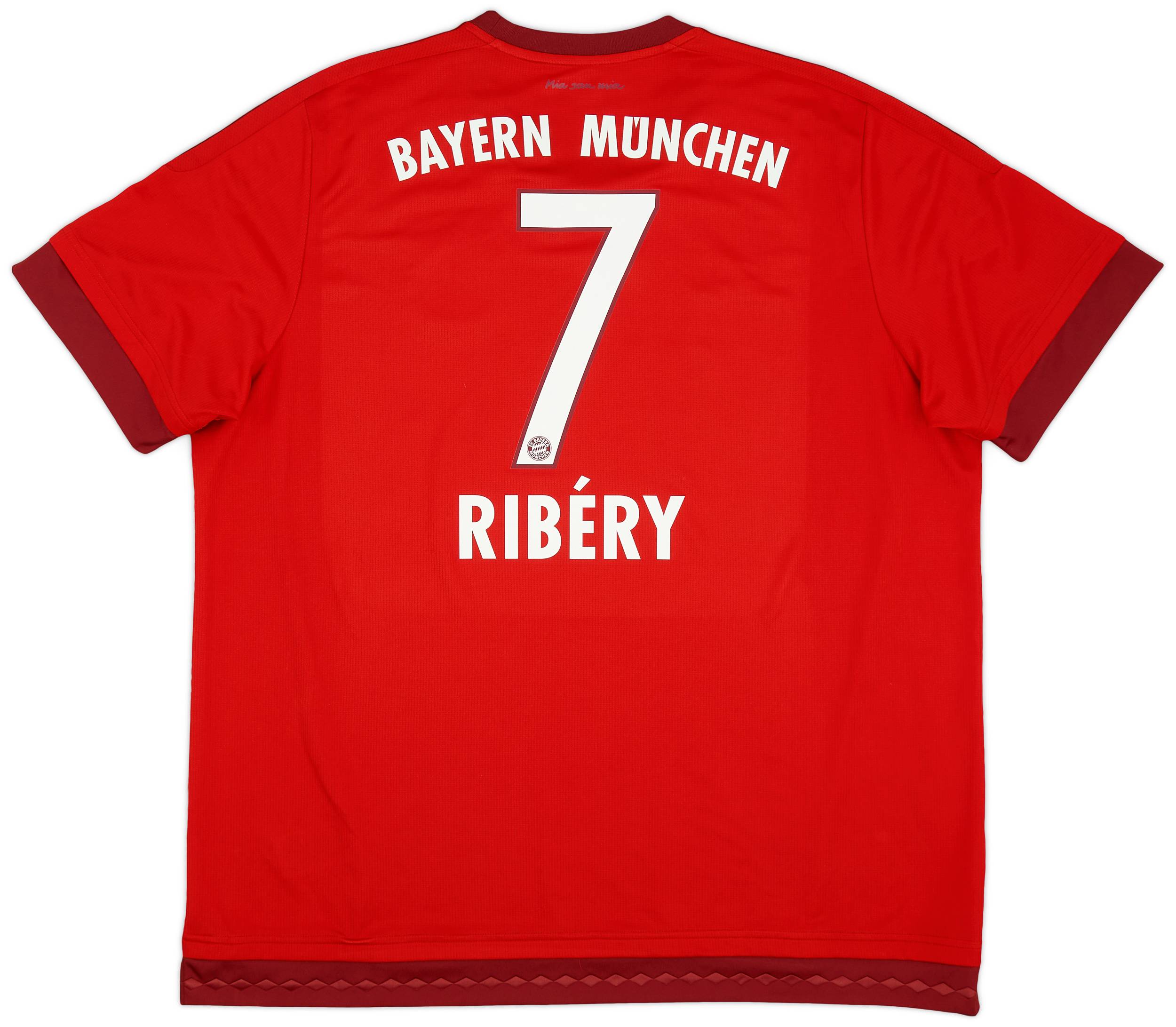 2015-16 Bayern Munich Home Shirt Ribery #7 - 9/10 - (XXL)