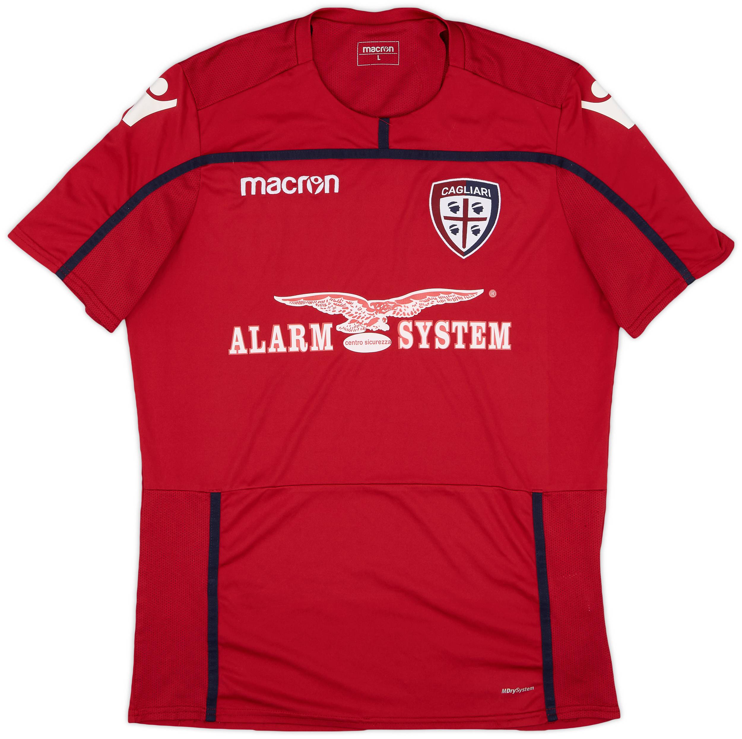 2018-19 Cagliari Macron Training Shirt - 8/10 - (L)