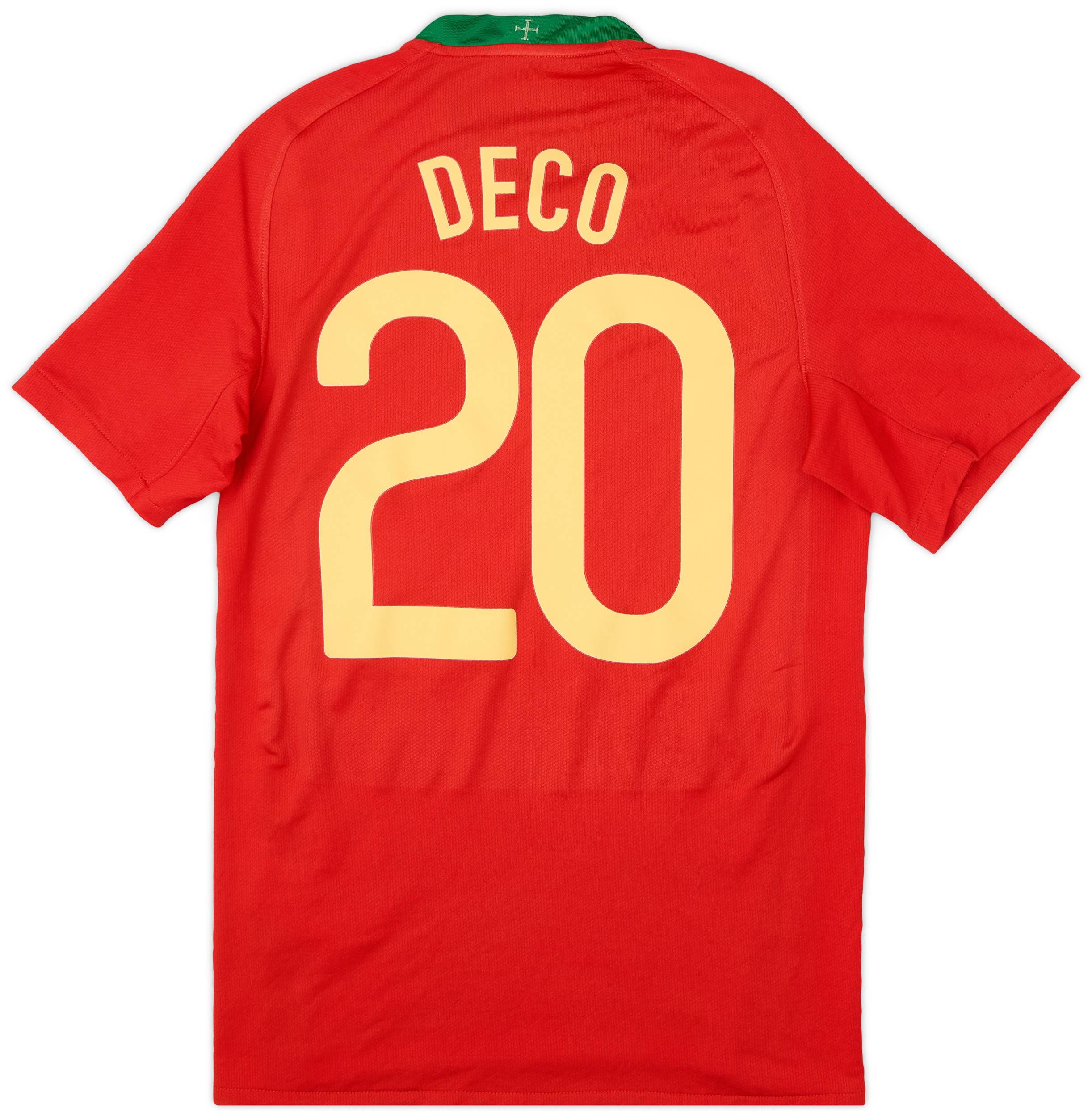 2008-10 Portugal Home Shirt Deco #20 - 9/10 - (S)