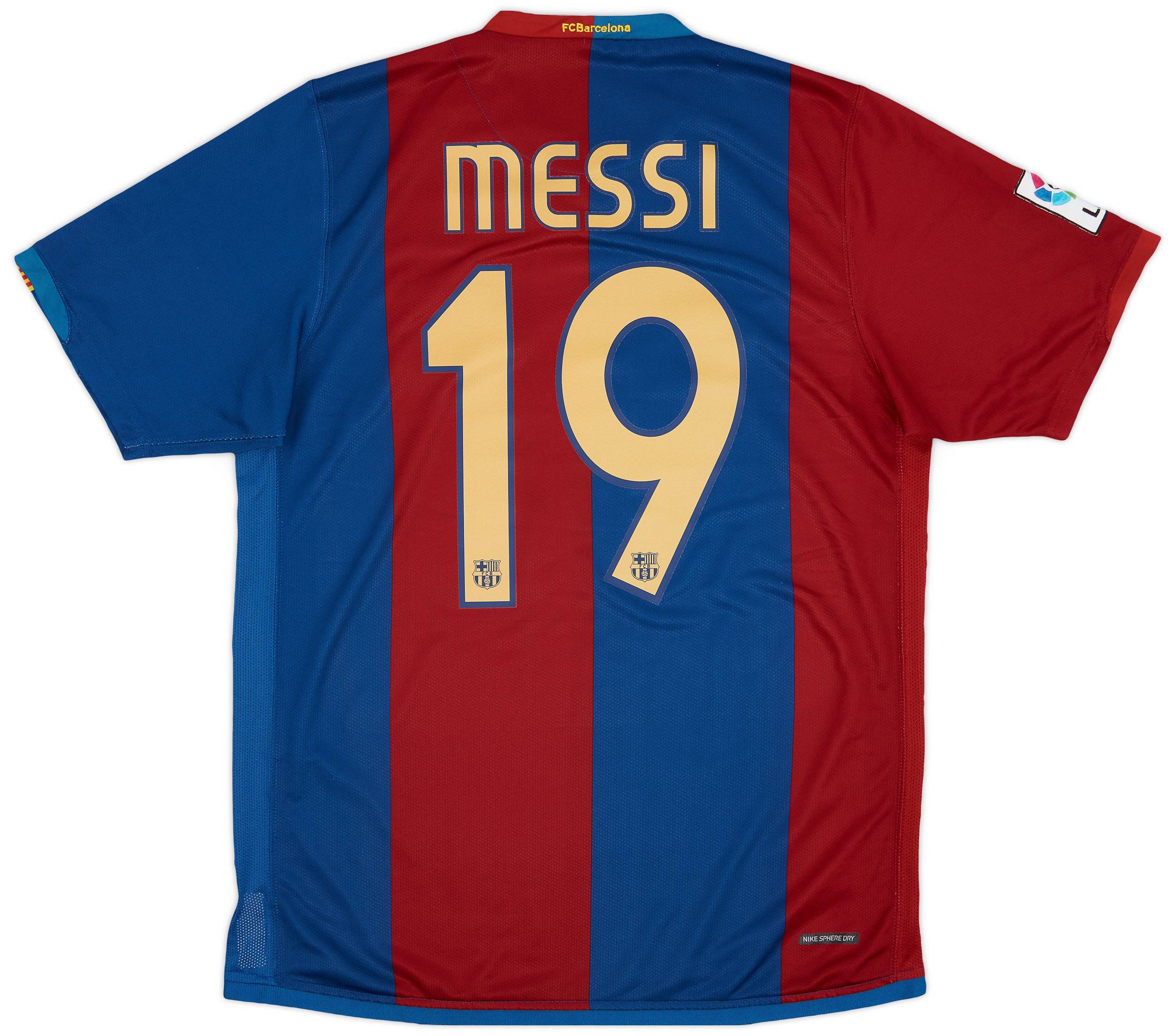 2006-07 Barcelona Home Shirt Messi #19 - 9/10 - (M)