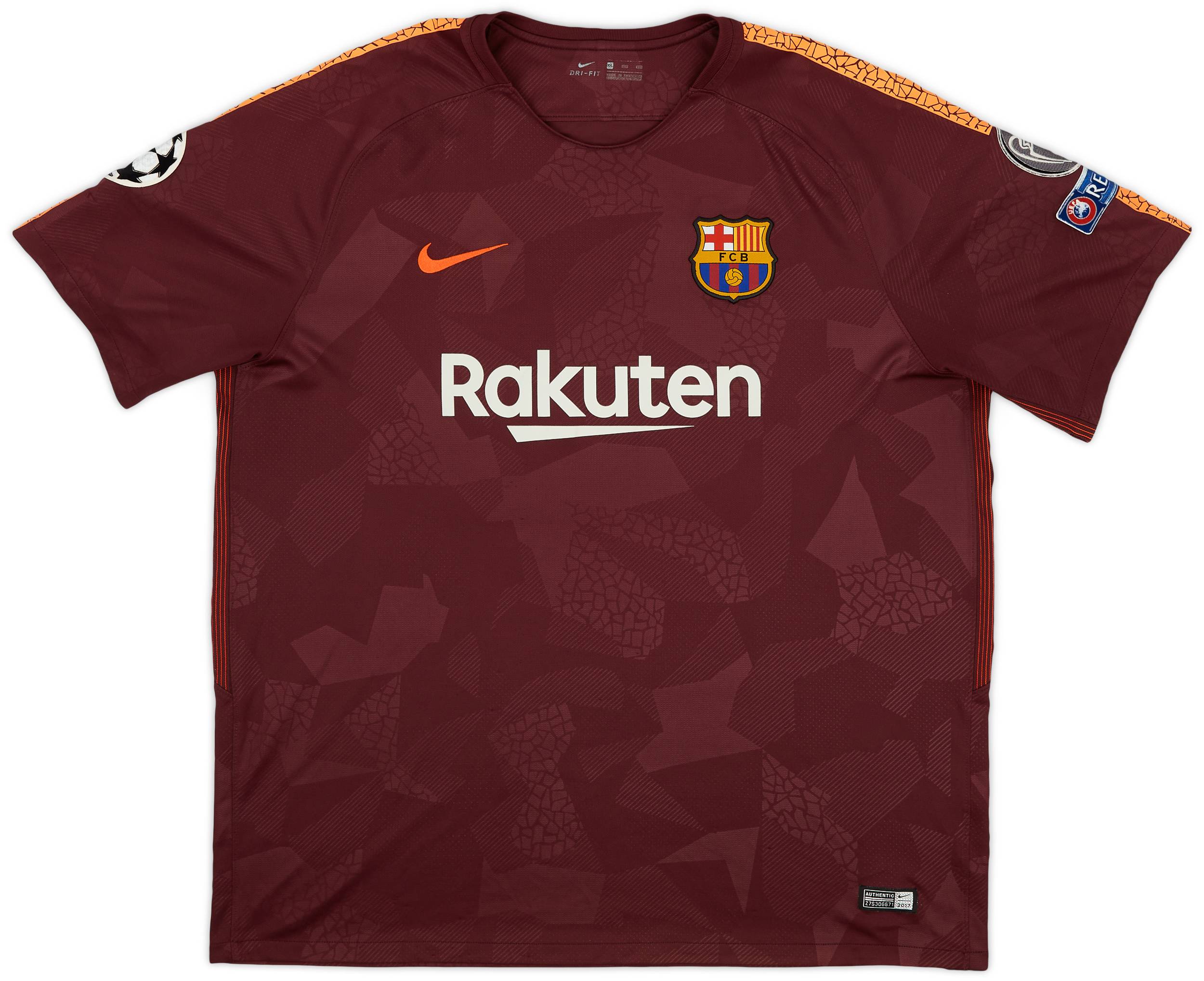 2017-18 Barcelona Third Shirt Messi #10 - 6/10 - (XXL)