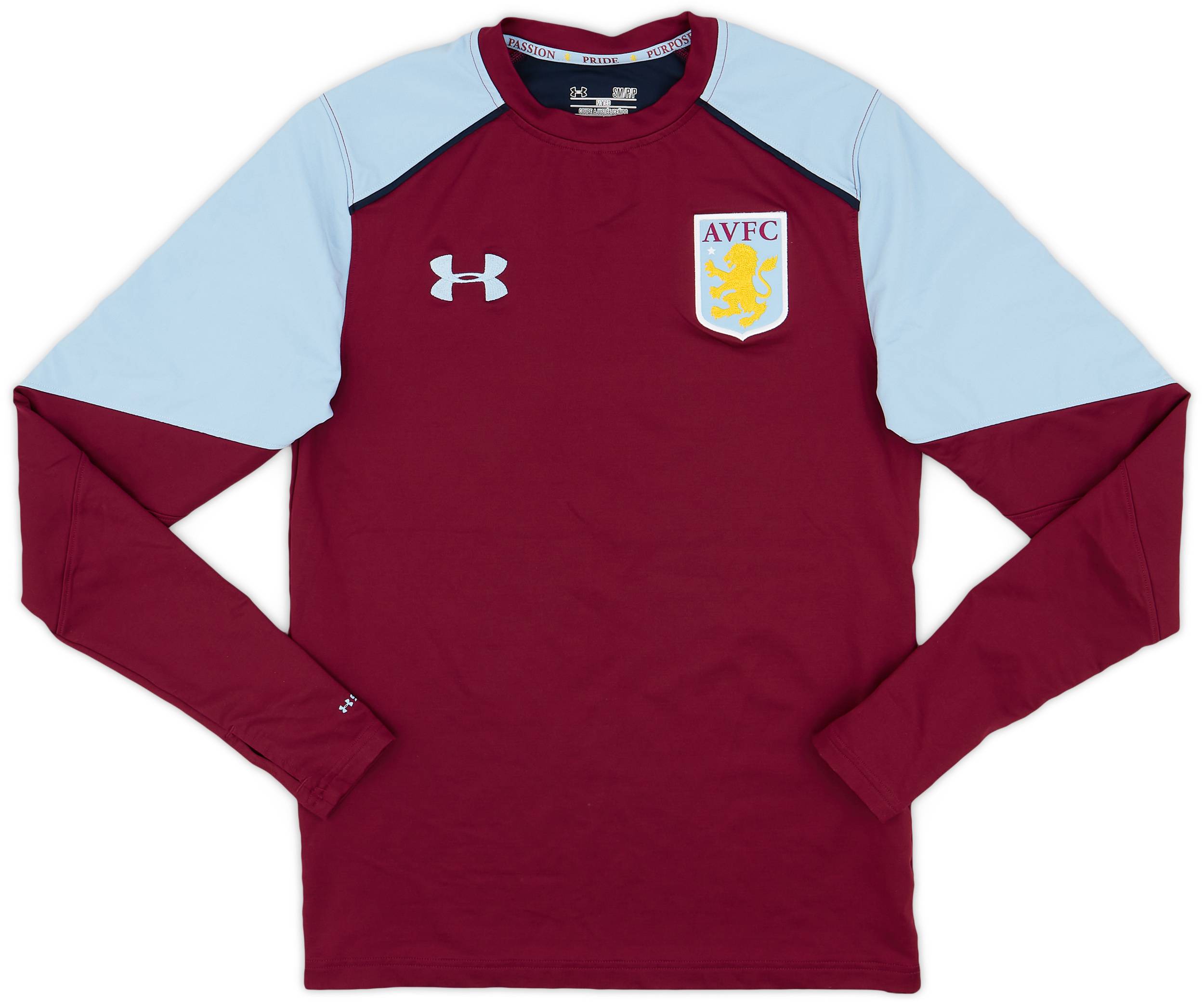 2016 17 Aston Villa Under Armour Training L S Shirt 9 10 S