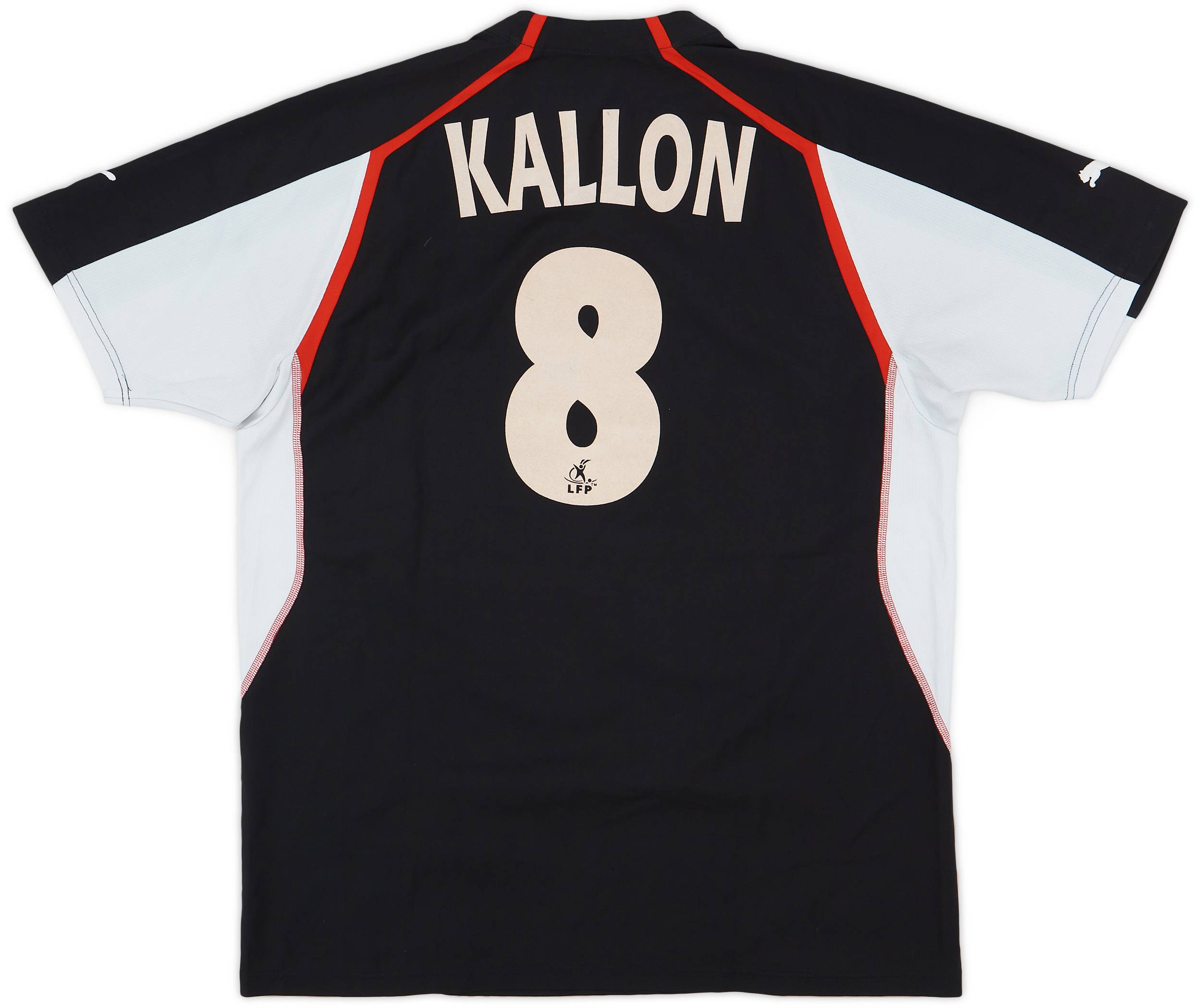 2004-05 Monaco Away Shirt Kallon #8 - 5/10 - (L)