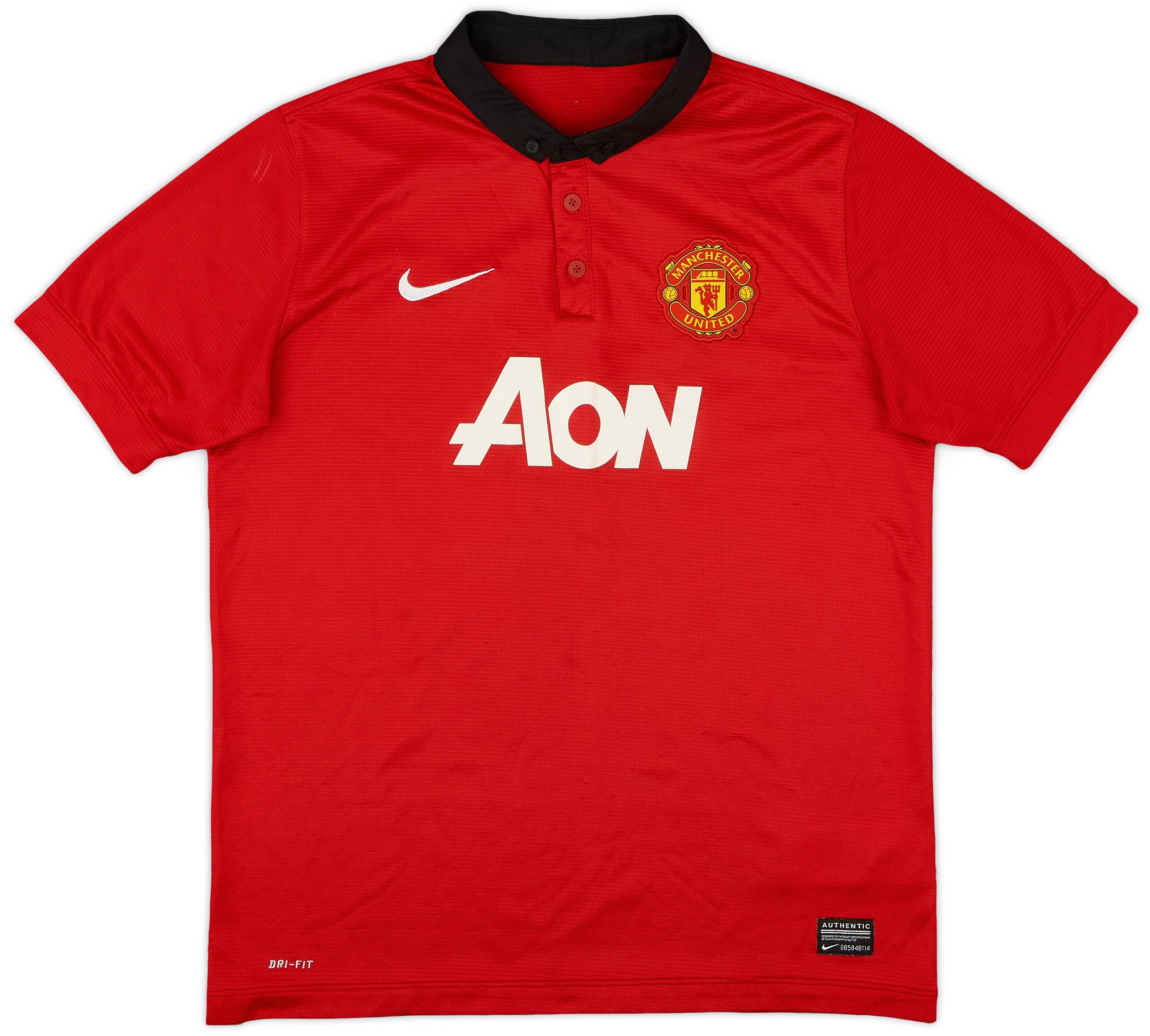 2013-14 Manchester United Home Shirt - 8/10 - (XL.Boys)