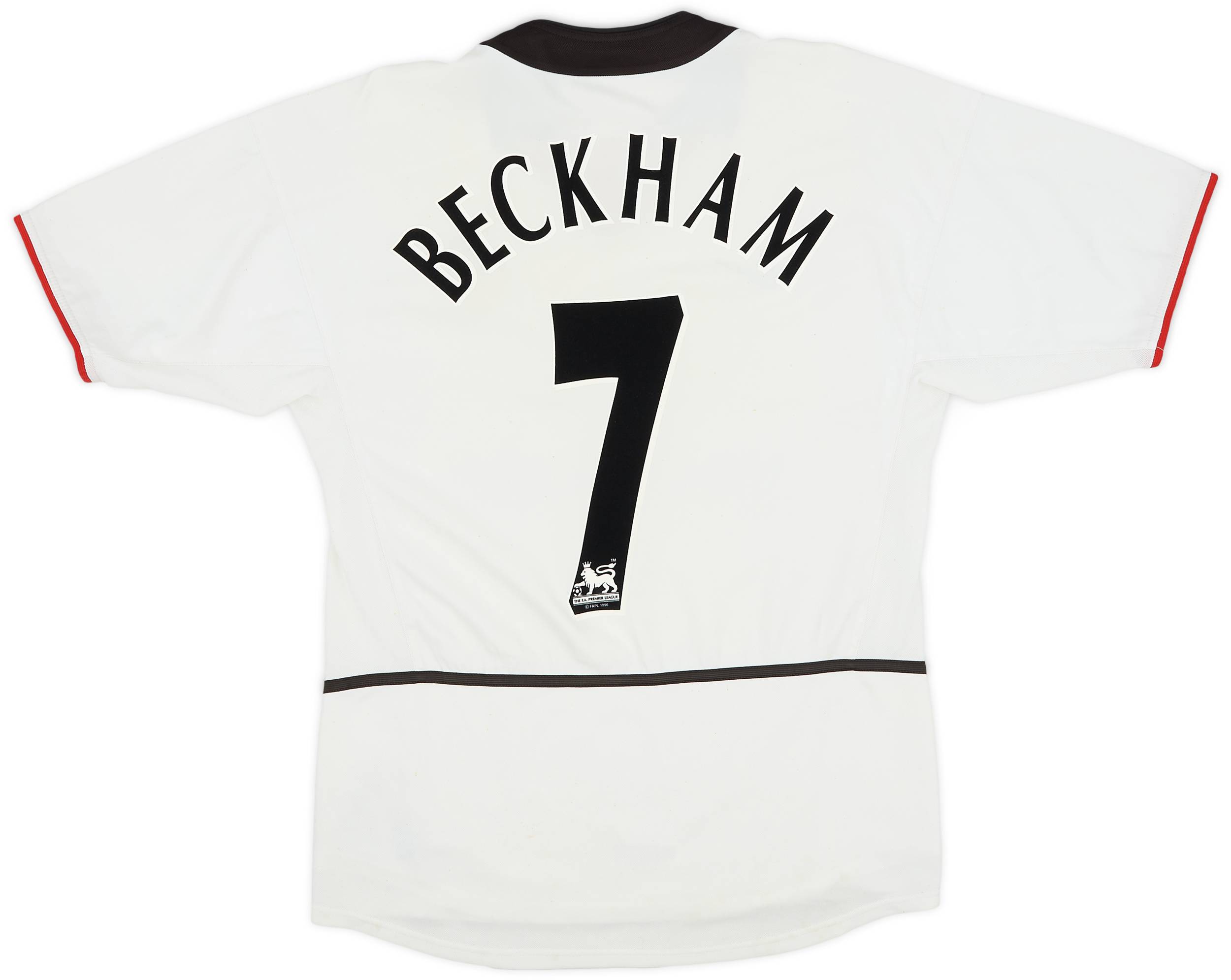 manchester united uniform ベッカム 7 Manchester United 2001 - 2002 Away football Umbro shirt #7