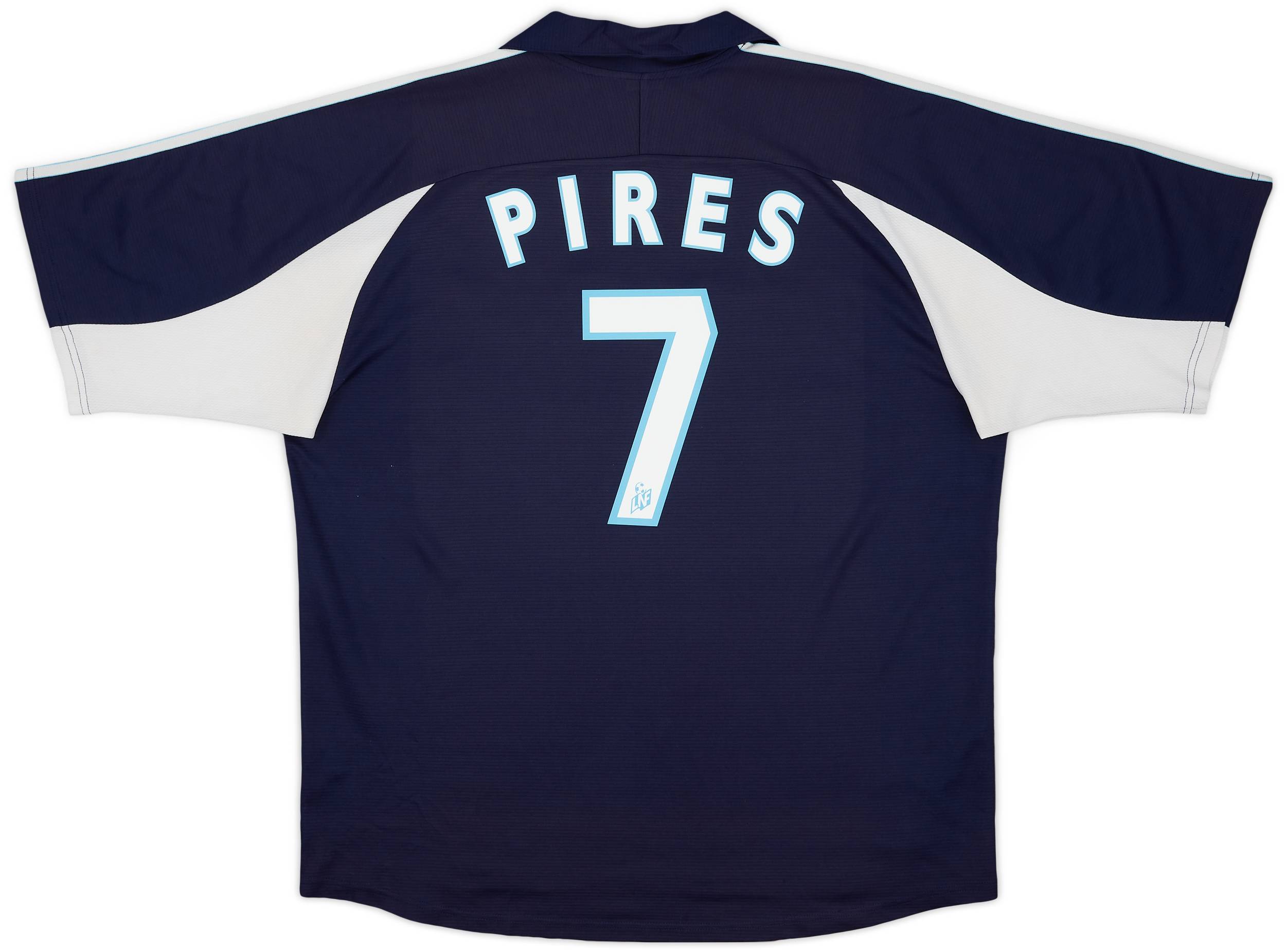 1999-00 Olympique Marseille Away Shirt Pires #7 - 8/10 - (XL)