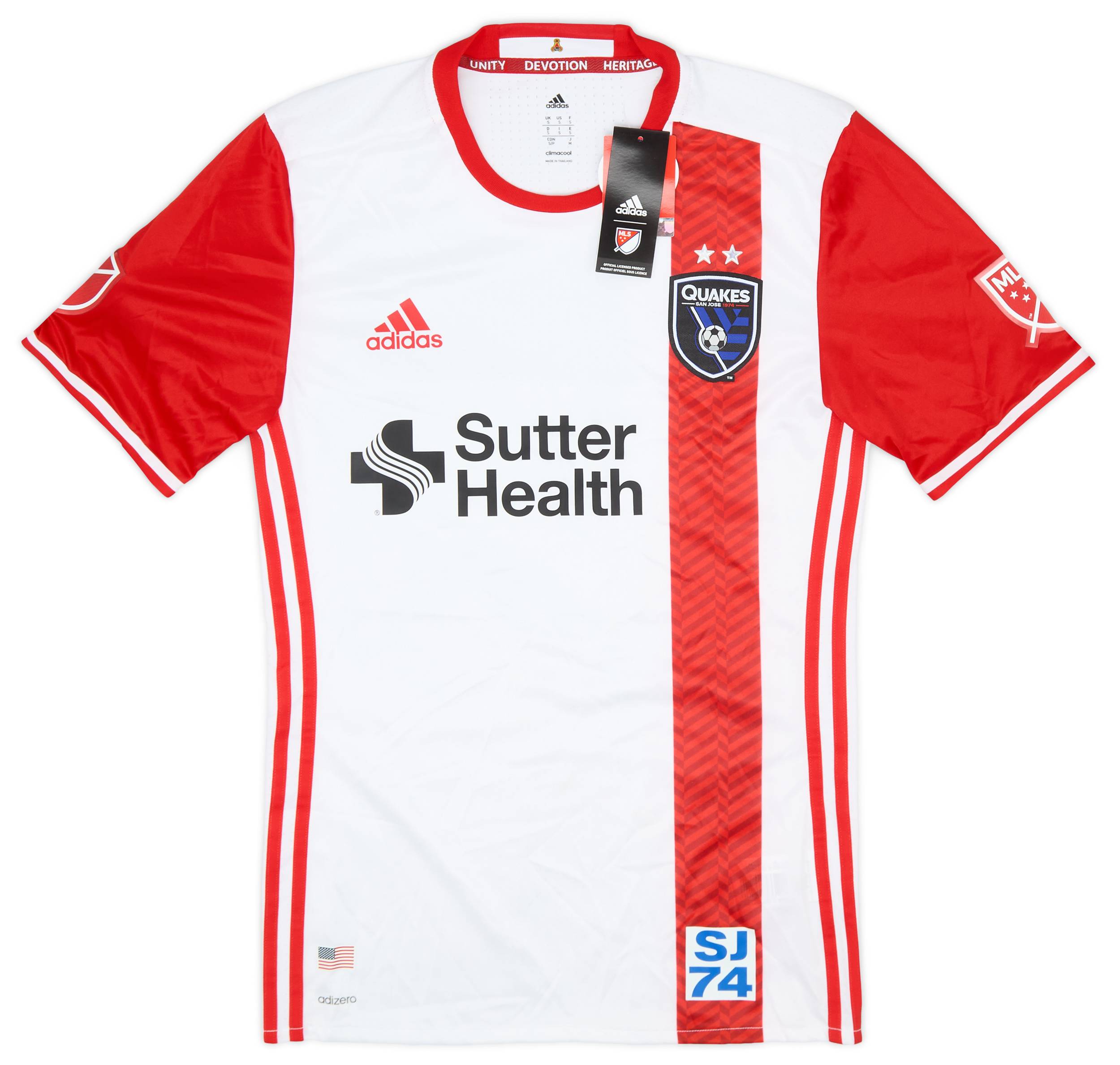 2016-17 San Jose Earthquakes Authentic Away Shirt (S)