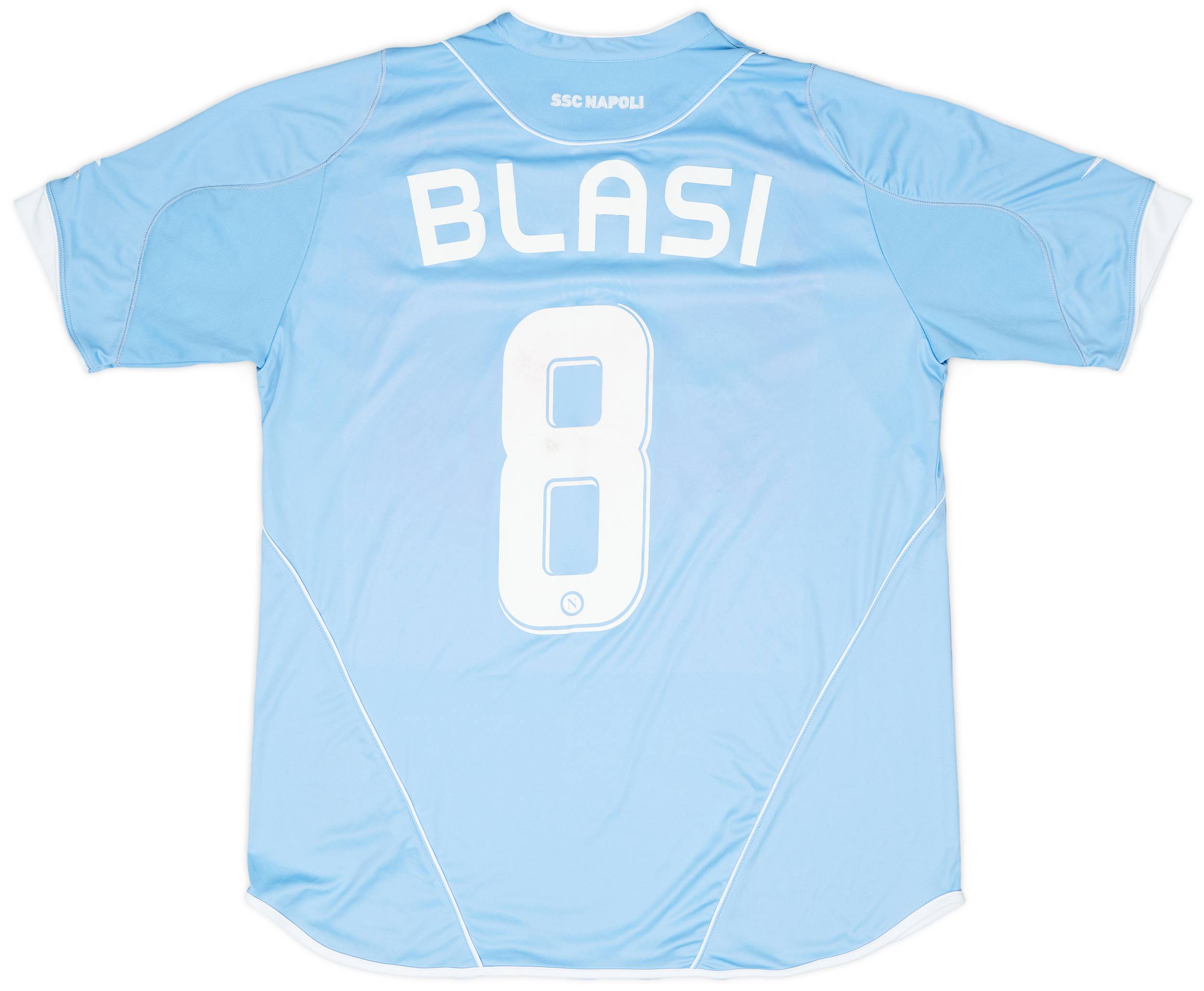 2007-08 Napoli Home Shirt Blasi #8 - 5/10 - (L)