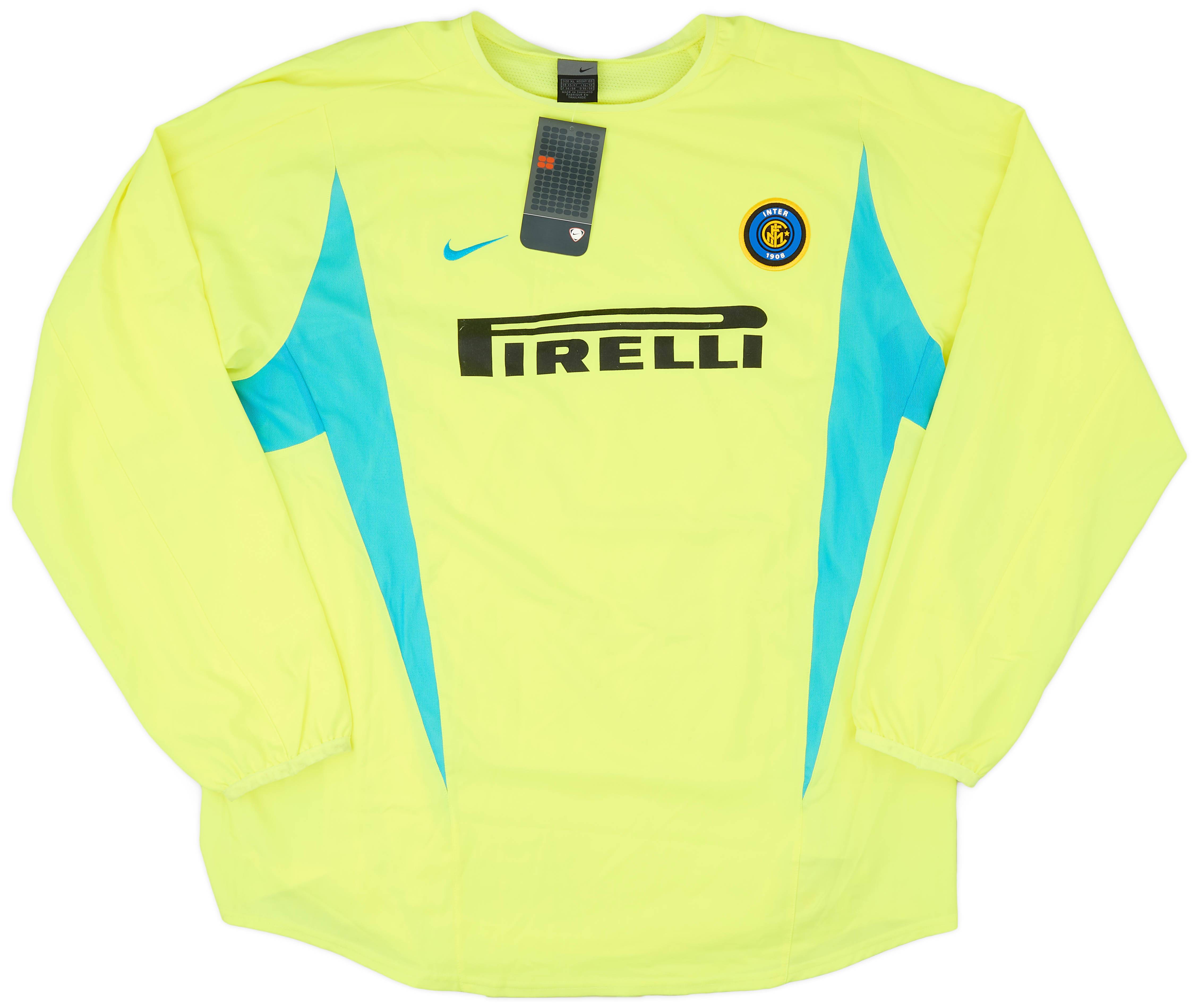 2003-04 Inter Milan Player Issue Nike Training L/S Shirt (XL)