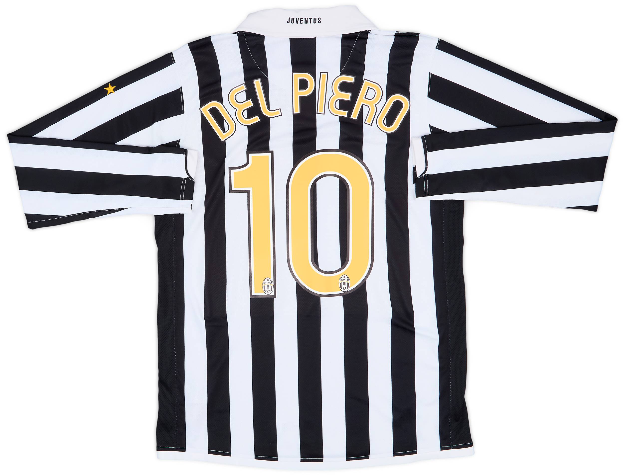 2006-07 Juventus Home L/S Shirt Del Piero #10 - 6/10 - (XL)