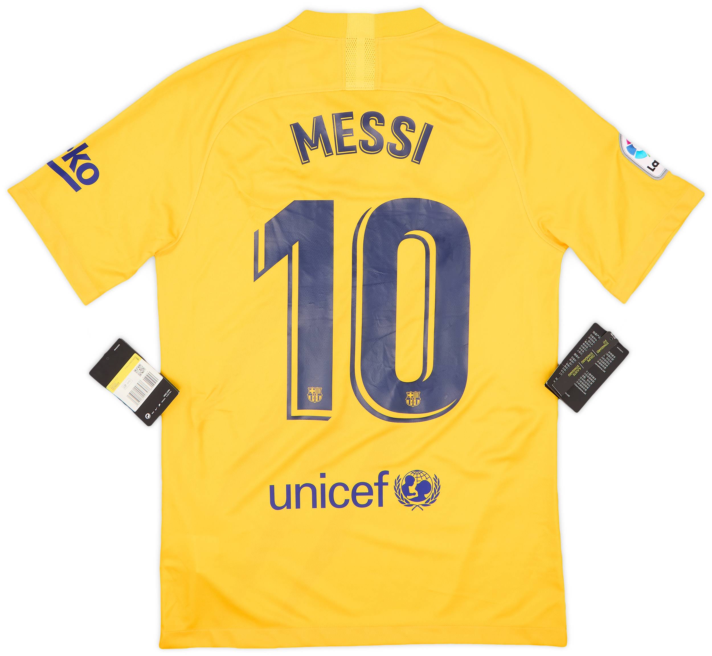 2019-20 Barcelona 'Senyera' Fourth Shirt Messi #10 (S)