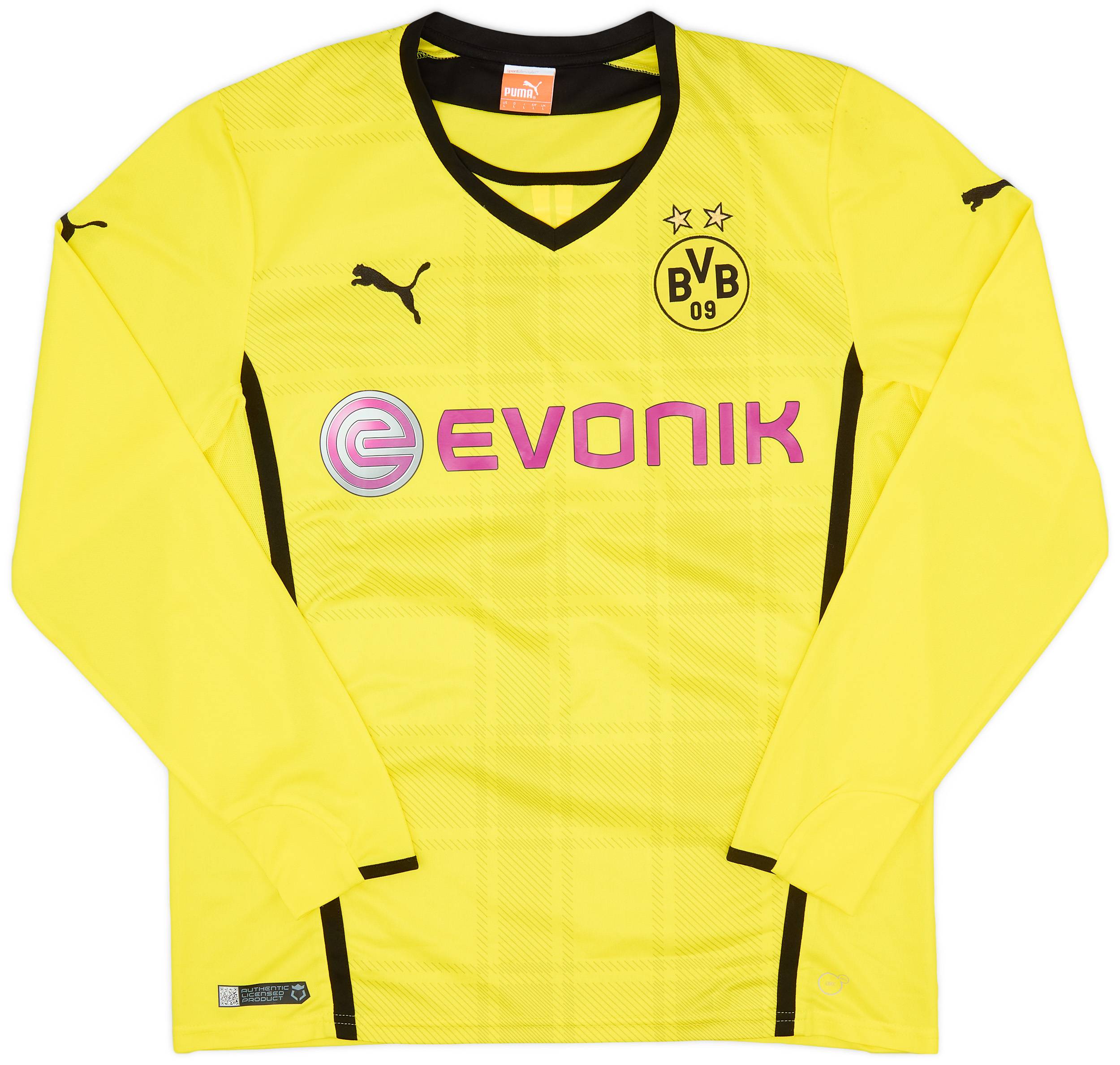 2013-14 Borussia Dortmund Home L/S Shirt - 7/10 - (L)