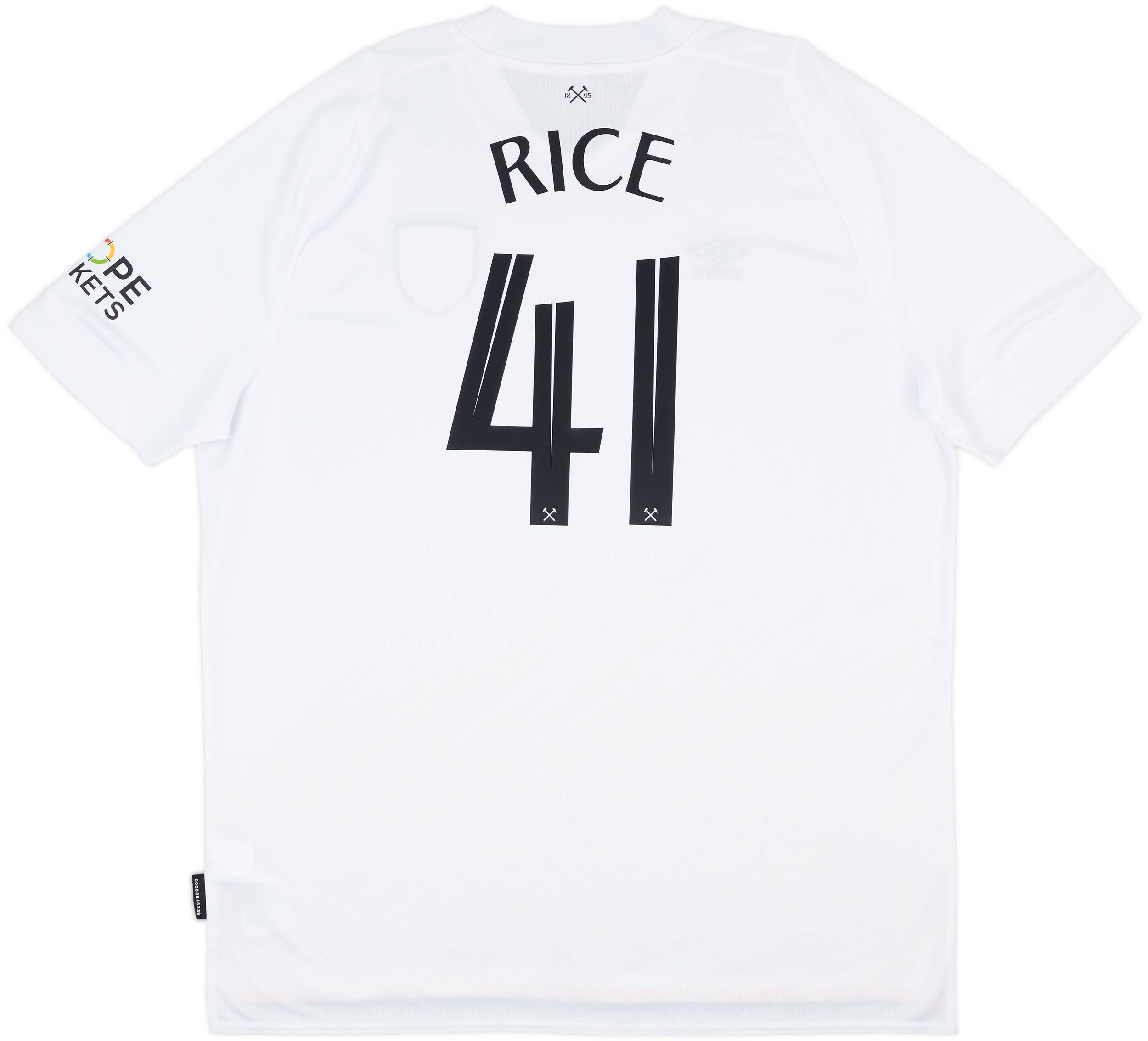 2022-23 West Ham Third Shirt Rice #41 - As New