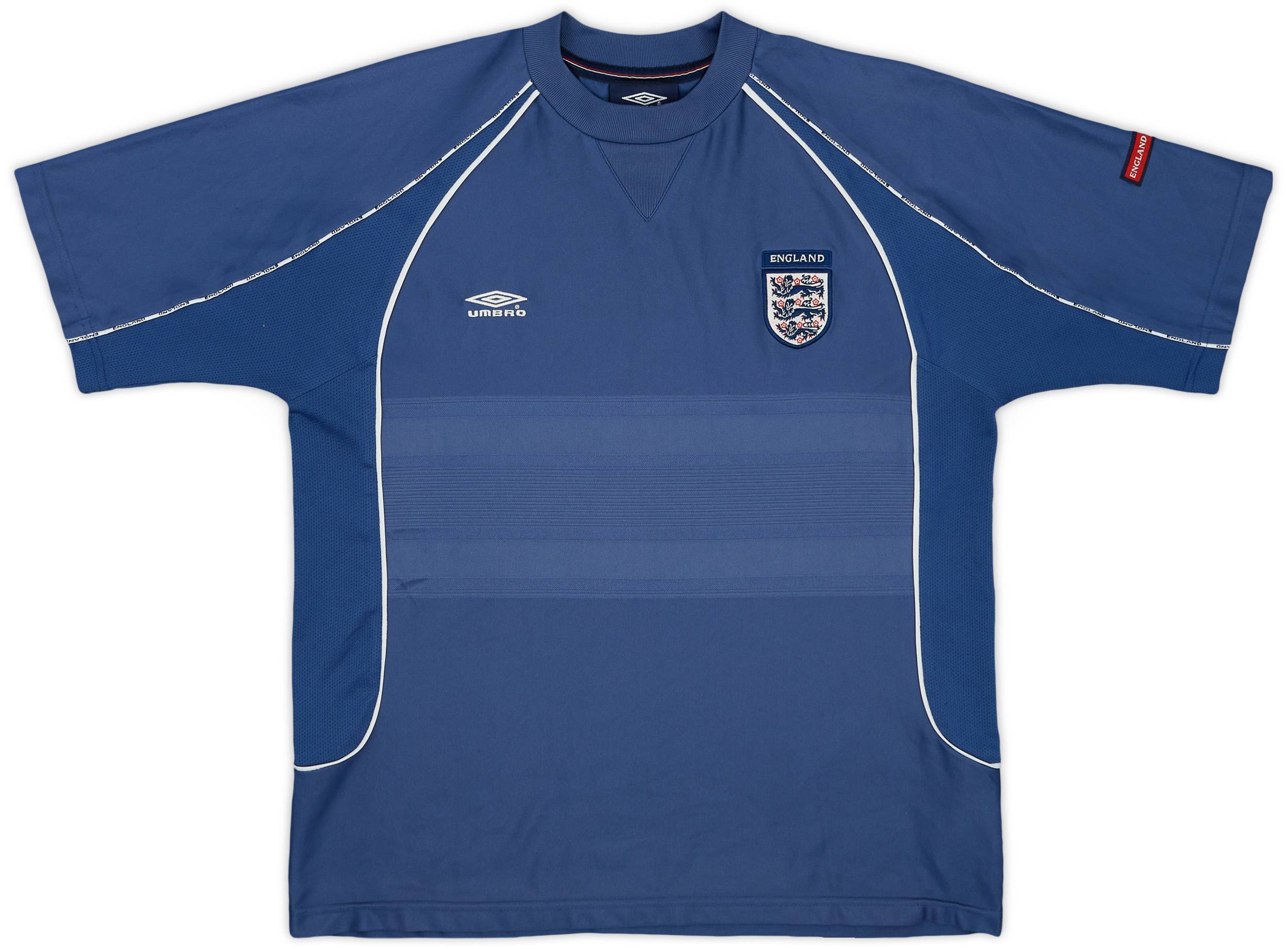 2002-04 England Umbro Training Shirt - 8/10- (M)
