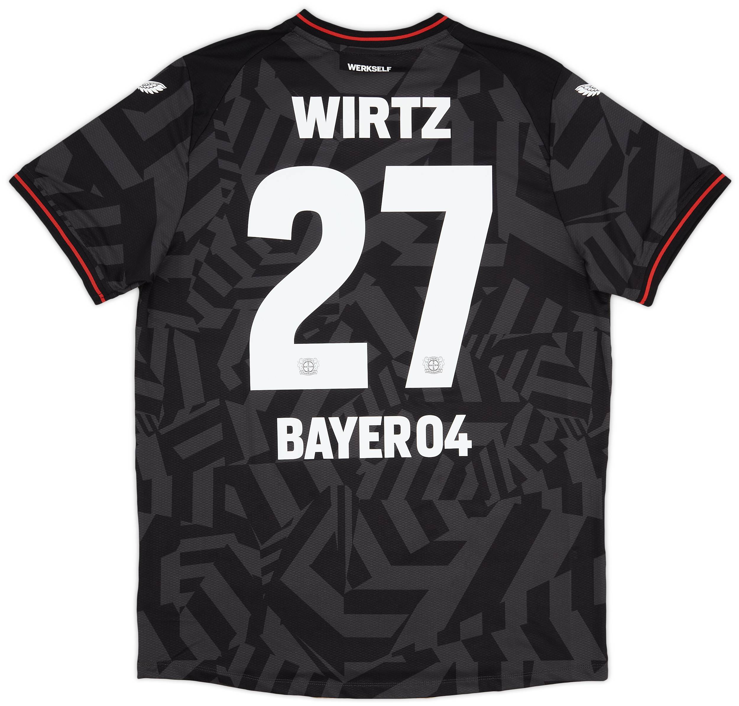 2022-23 Bayer Leverkusen Player Issue Pro Away Shirt Wirtz #27