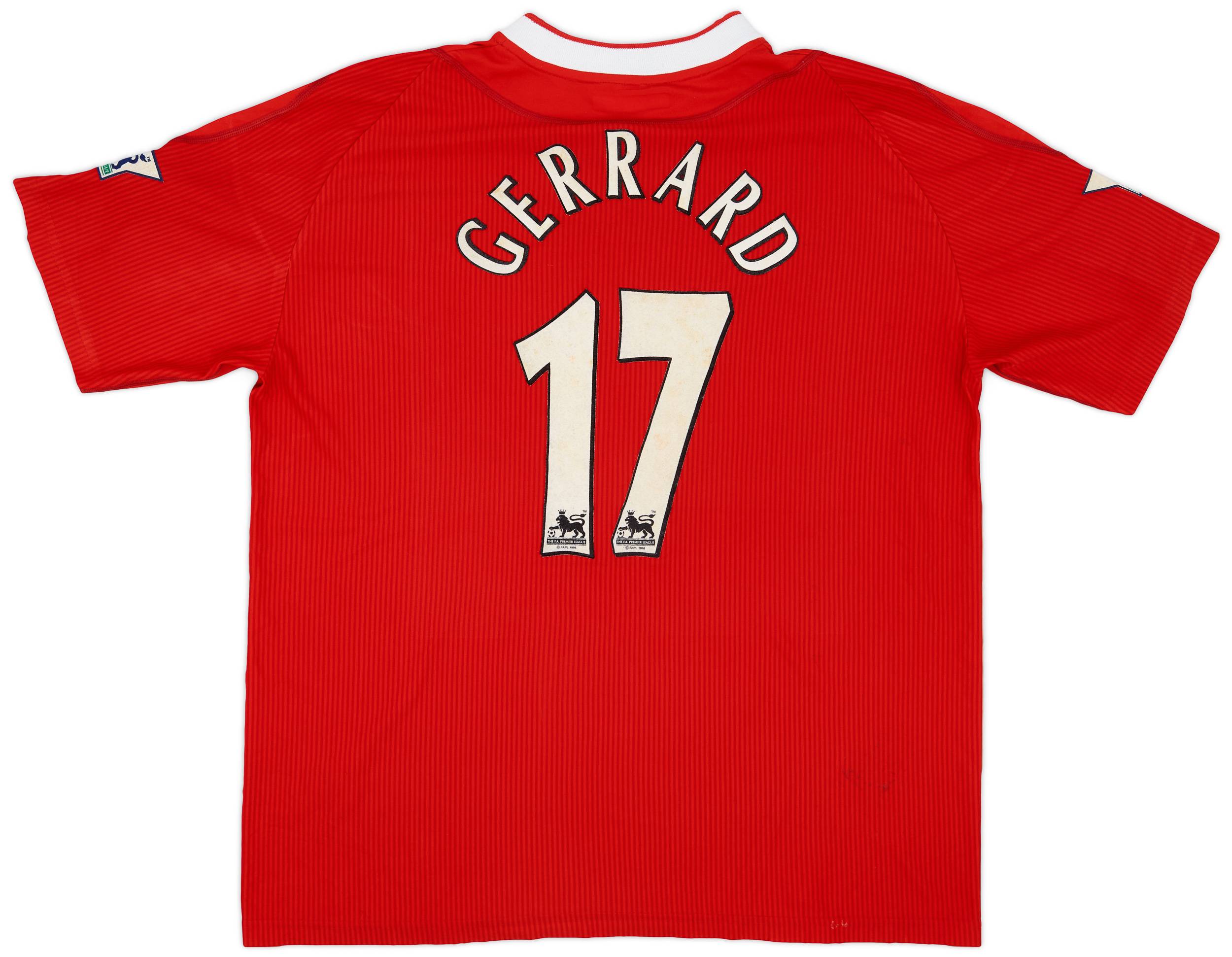 2002-04 Liverpool Home Shirt Gerrard #17 - 6/10 - (XL)