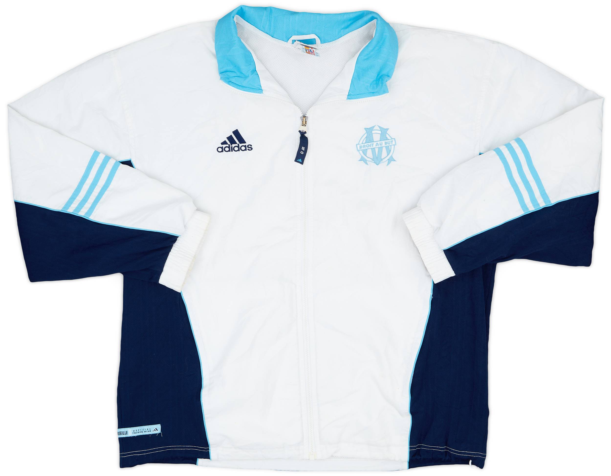 1999-00 Olympique Marseille adidas Track Jacket - 8/10 - (L)