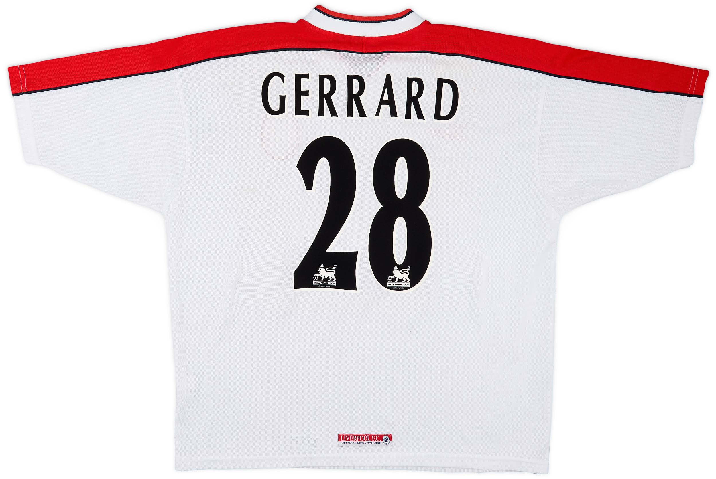 1998-99 Liverpool Away Shirt Gerrard #28 - 5/10 - (XL)