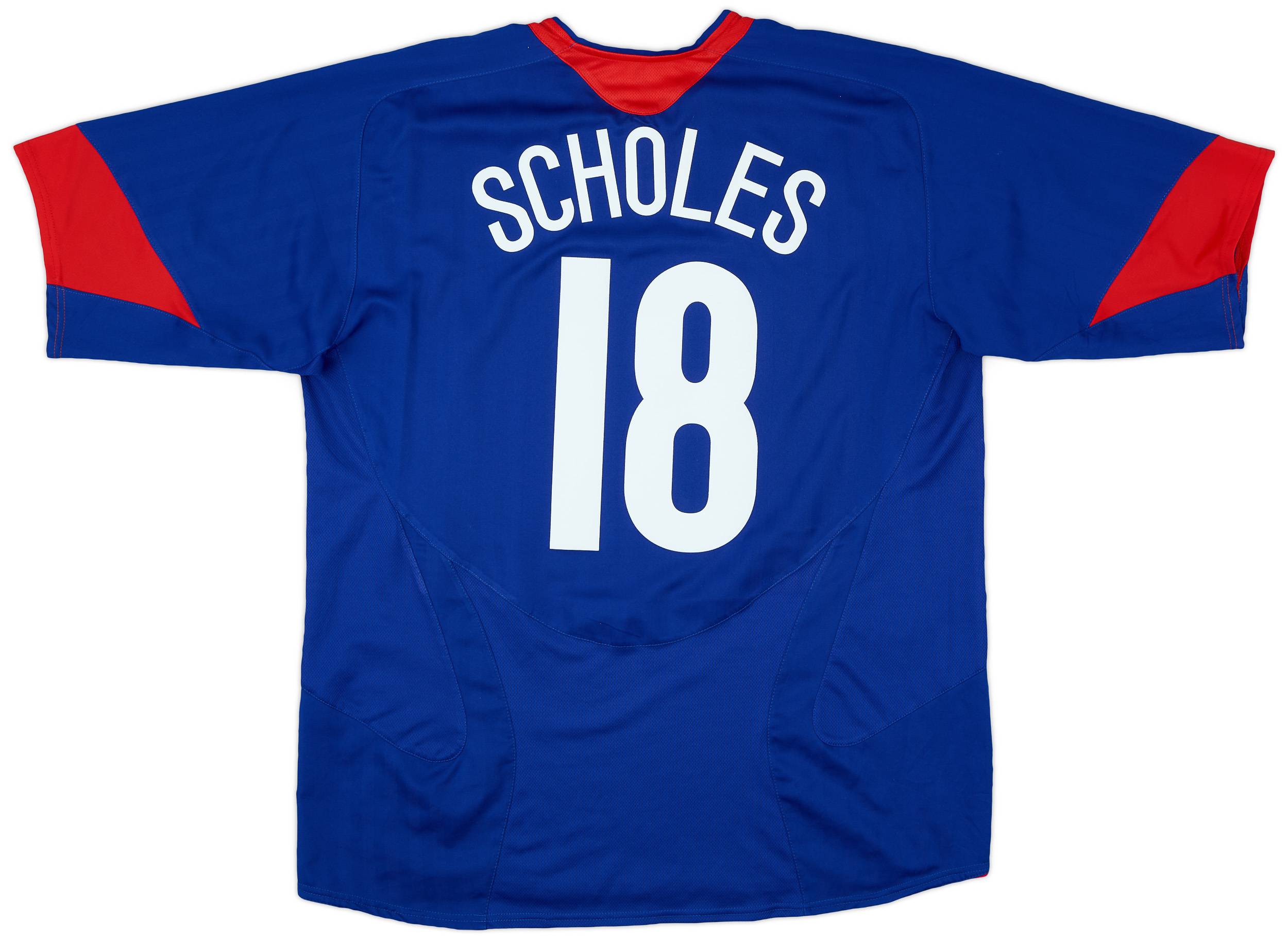2005-06 Manchester United Away Shirt Scholes #18 - 9/10 - (XL)