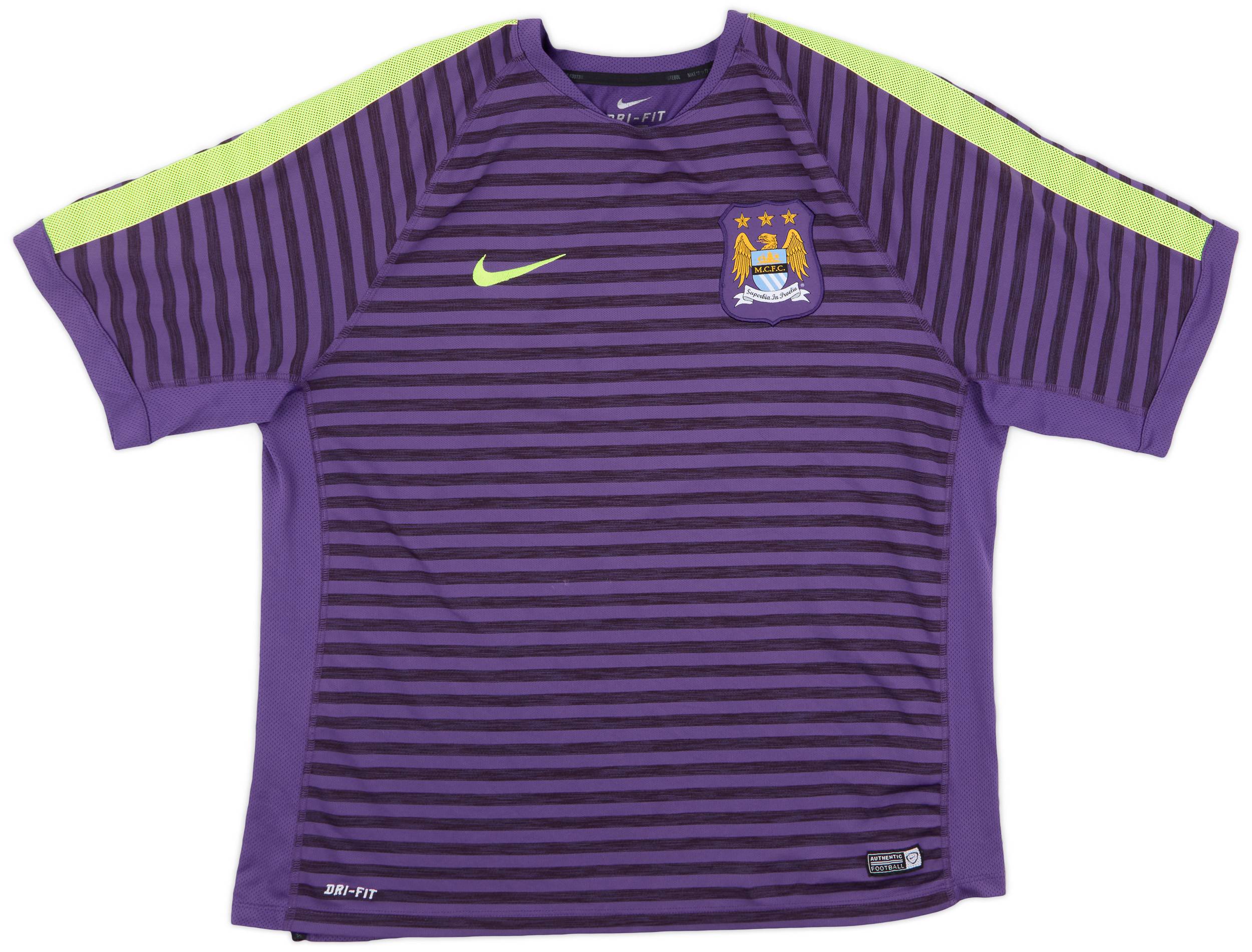 2014-15 Manchester City Nike Training Shirt - 8/10 - (XL)