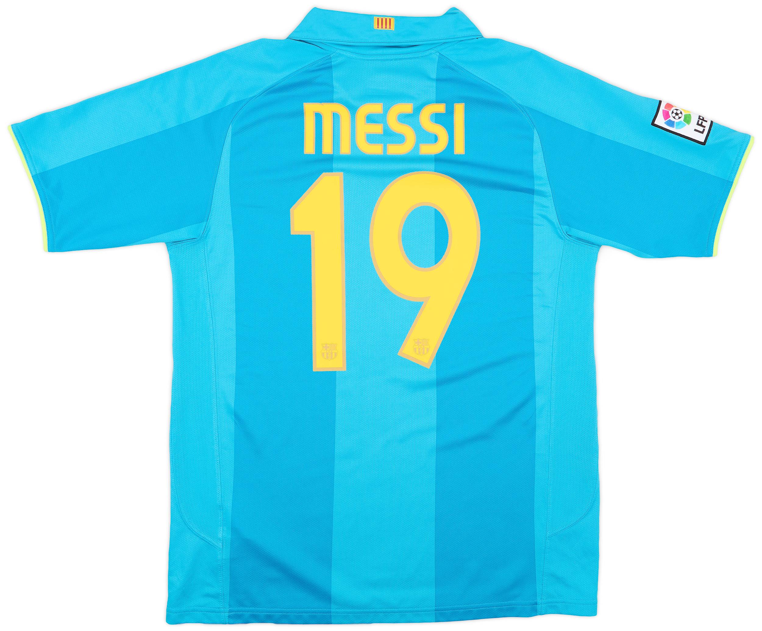 2007-09 Barcelona Away Shirt Messi #19 - 9/10 - (M)