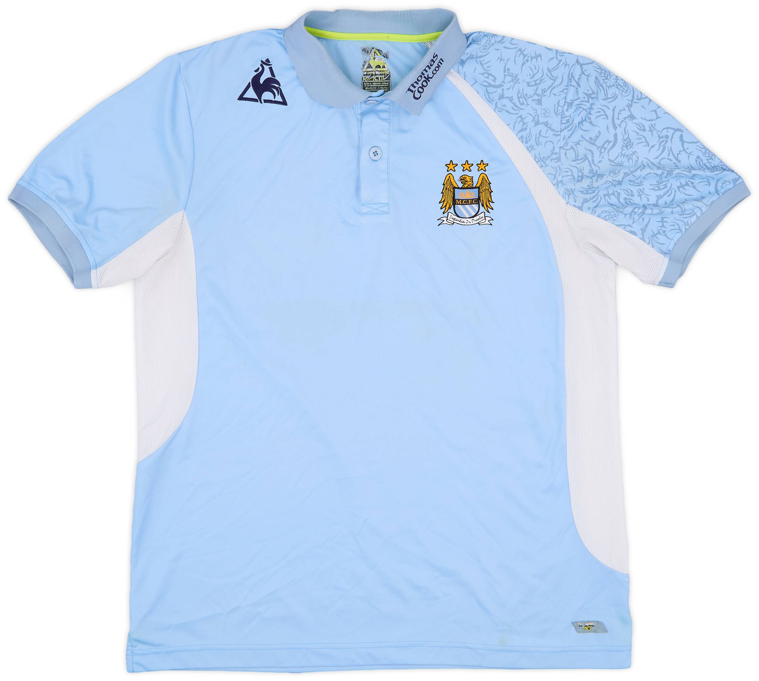 2008-09 Manchester City Le Coq Sportif Polo Shirt - 6/10 - (L)