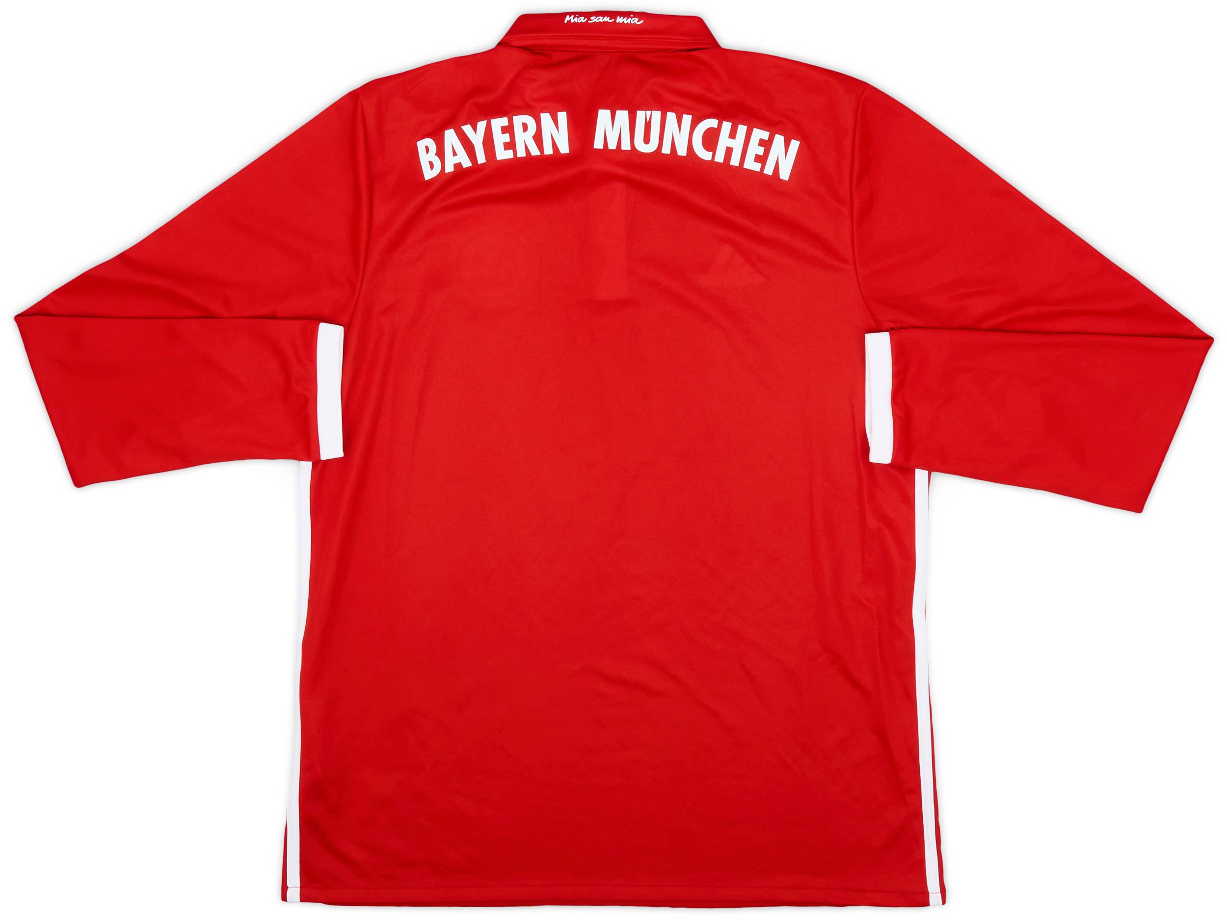 FC Bayern München プリントサイン入りボール 2016/17 2016-17 Bayern Munich Home L/S Shirt - 9/10 - (L)