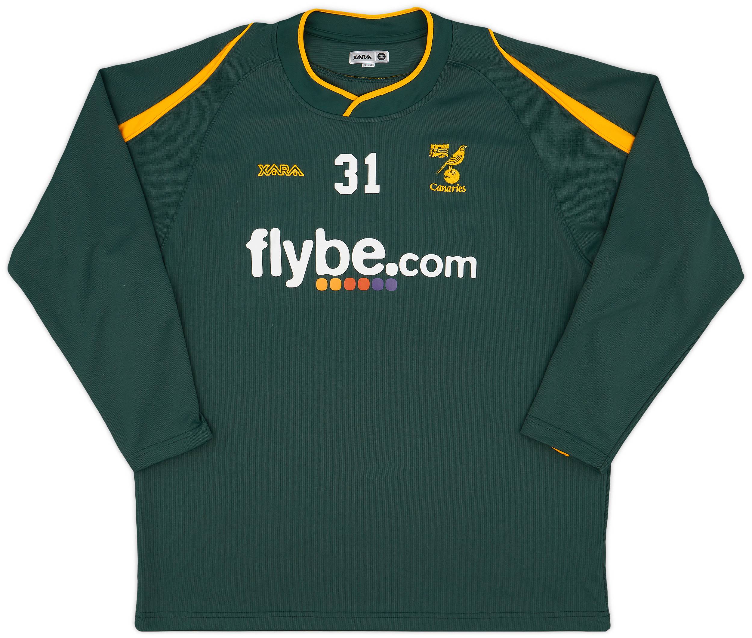 2008-10 Norwich Xara Player Issue Training Top #31 - 10/10 - (XL)