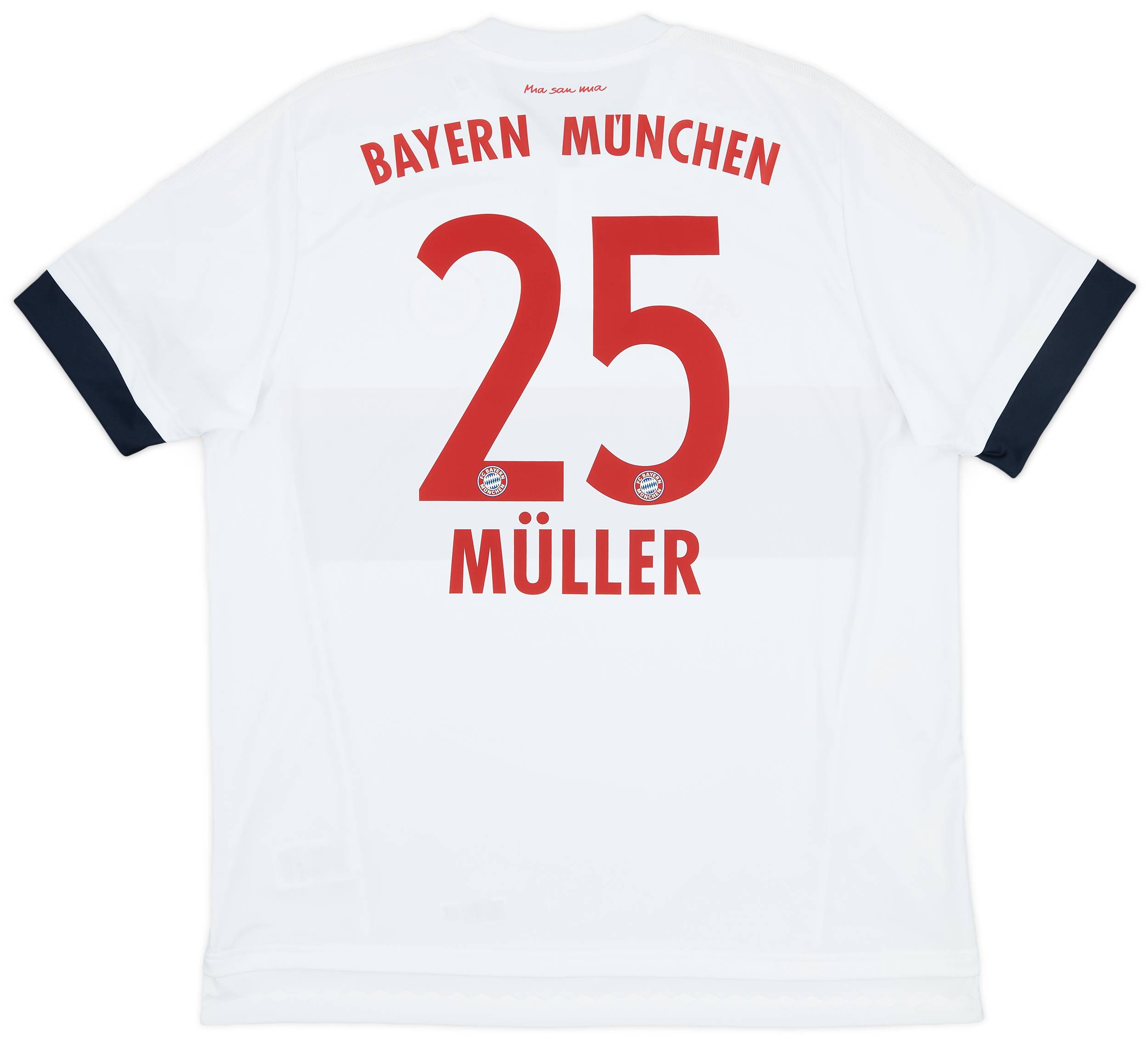 2015-16 Bayern Munich Away Shirt Muller #25 - 9/10 - (XL)