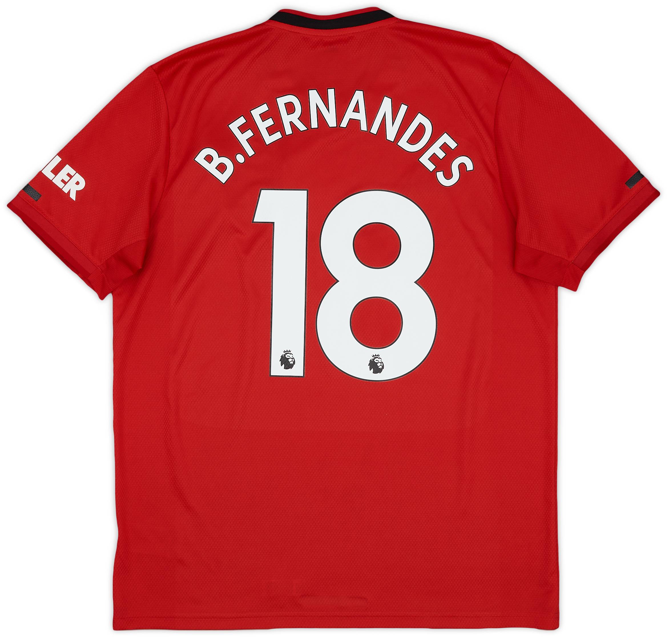 2019-20 Manchester United Home Shirt B.Fernandes #18 - 9/10 - (L)
