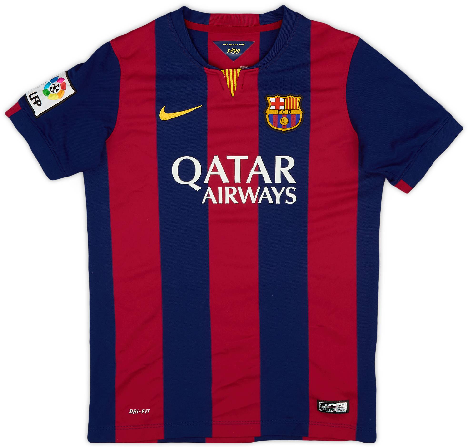 2014-15 Barcelona Home Shirt - 8/10 - (L.Boys)