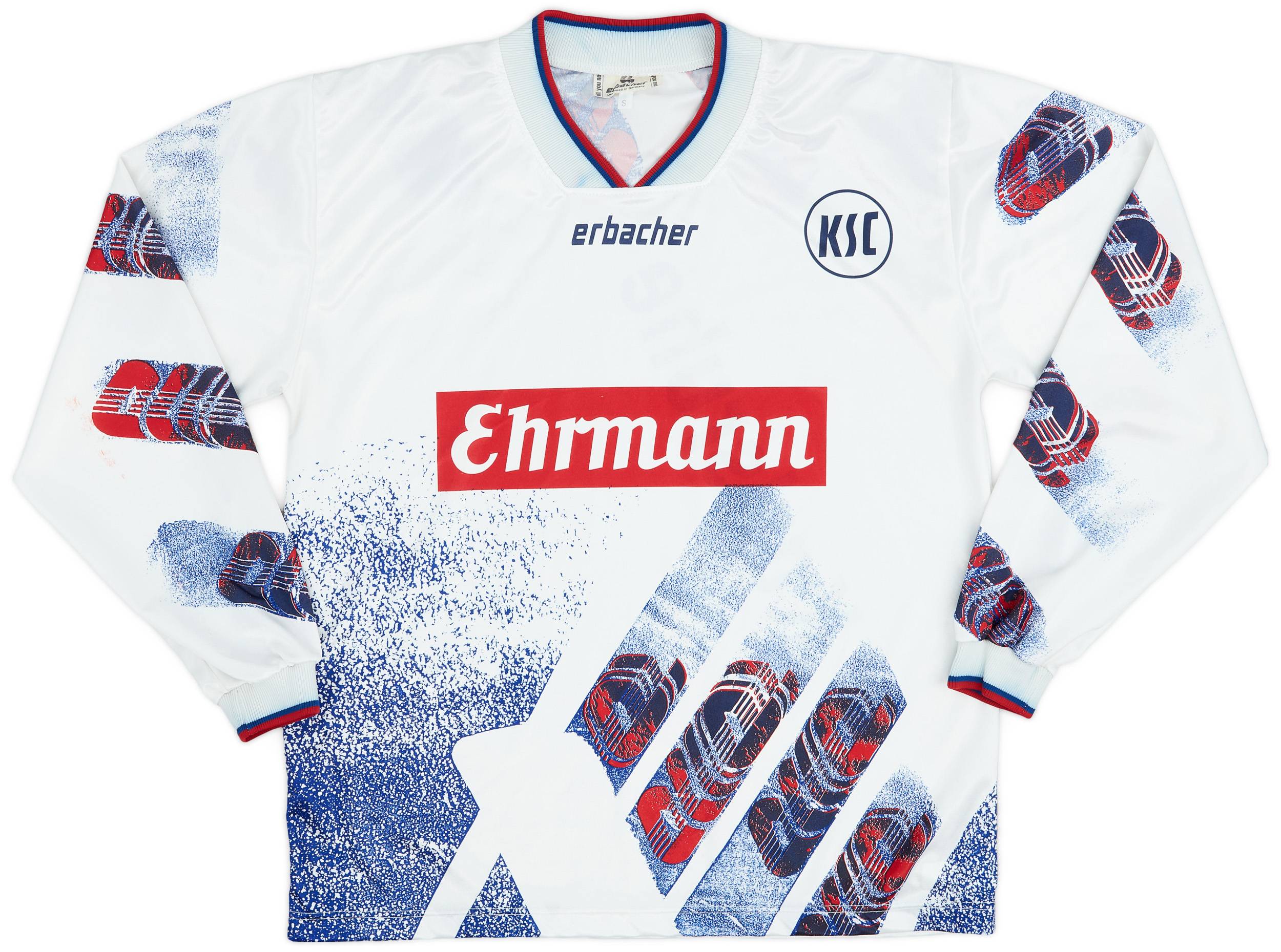 1993-95 Karlsruhe Home L/S Shirt - 8/10 - (S)