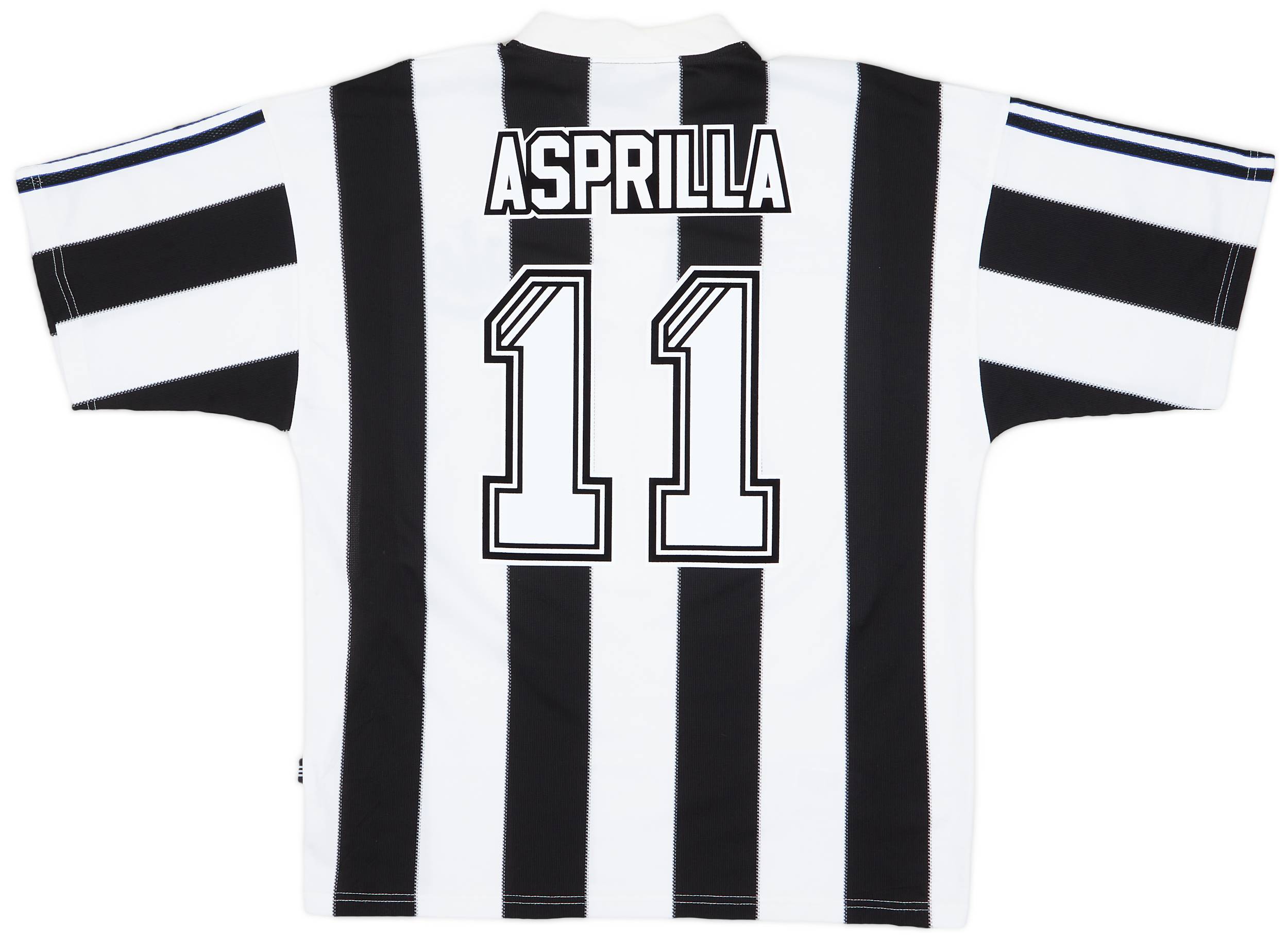 1995-97 Newcastle Home Shirt Asprilla #11 - 7/10 - (L)