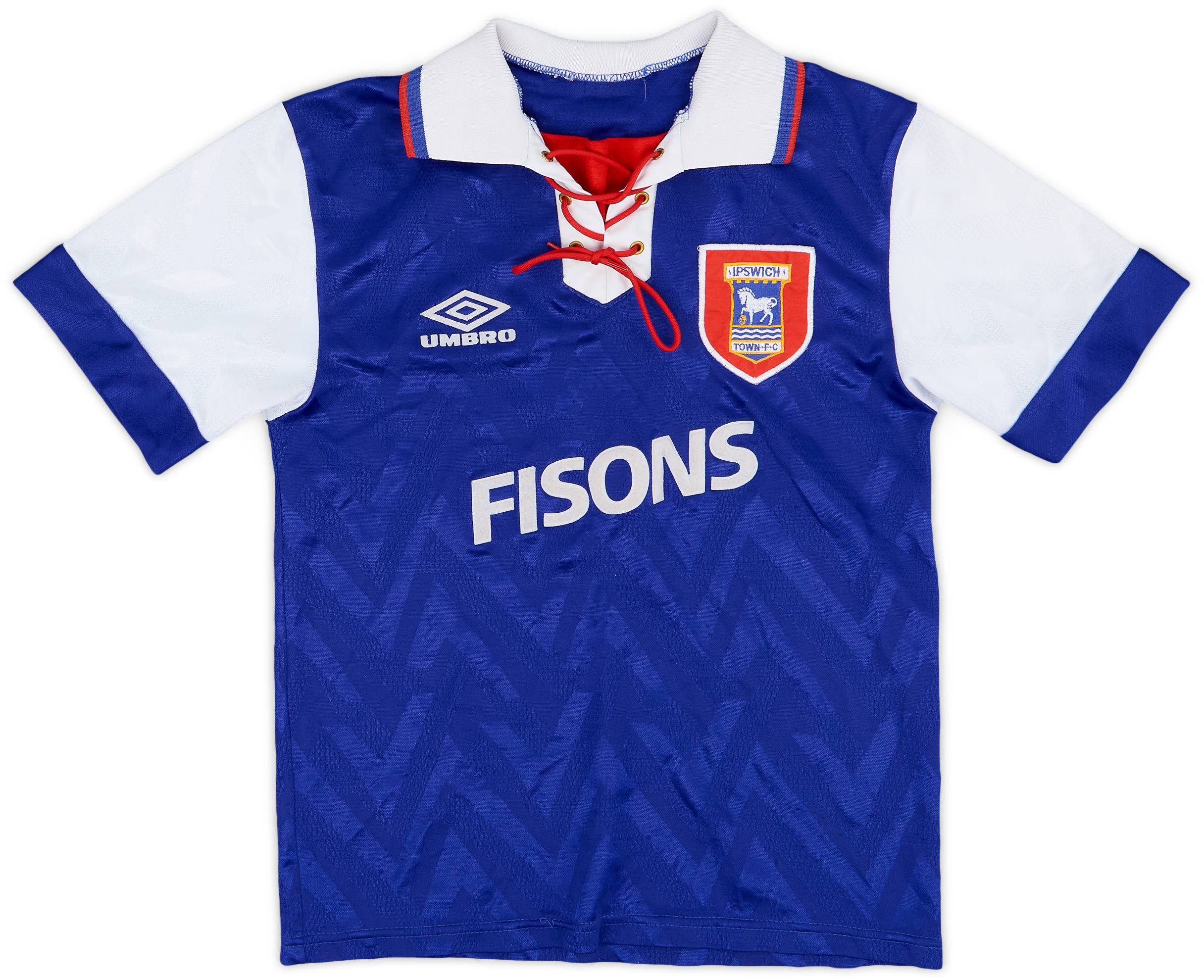 1992-94 Ipswich Home Shirt - 8/10 - (S.Boys)
