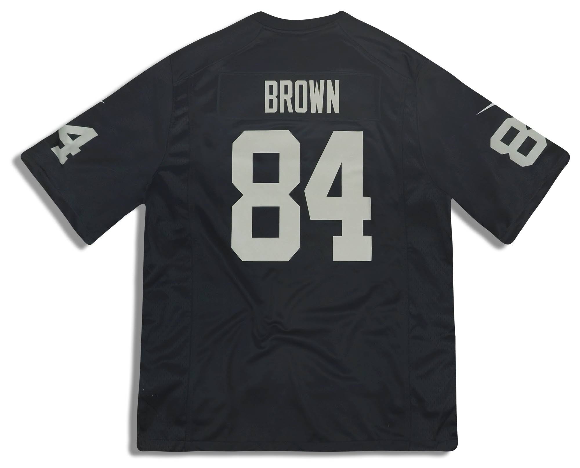 魅力的な 2019 Oakland XL (Home) Jersey Game Nike #84 Brown Raiders シャツ