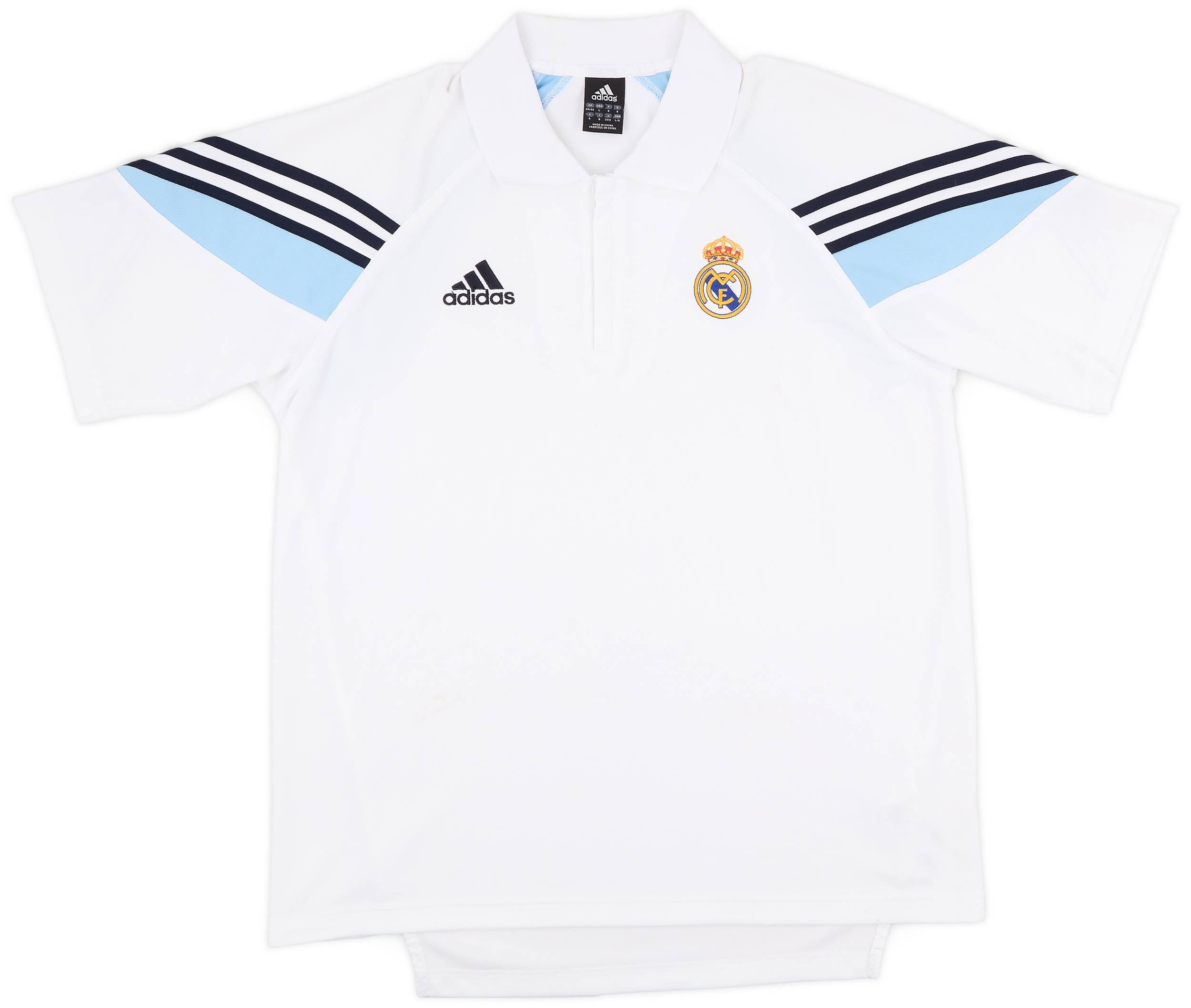 2003-04 Real Madrid adidas Polo Shirt - 8/10 - (L/XL)