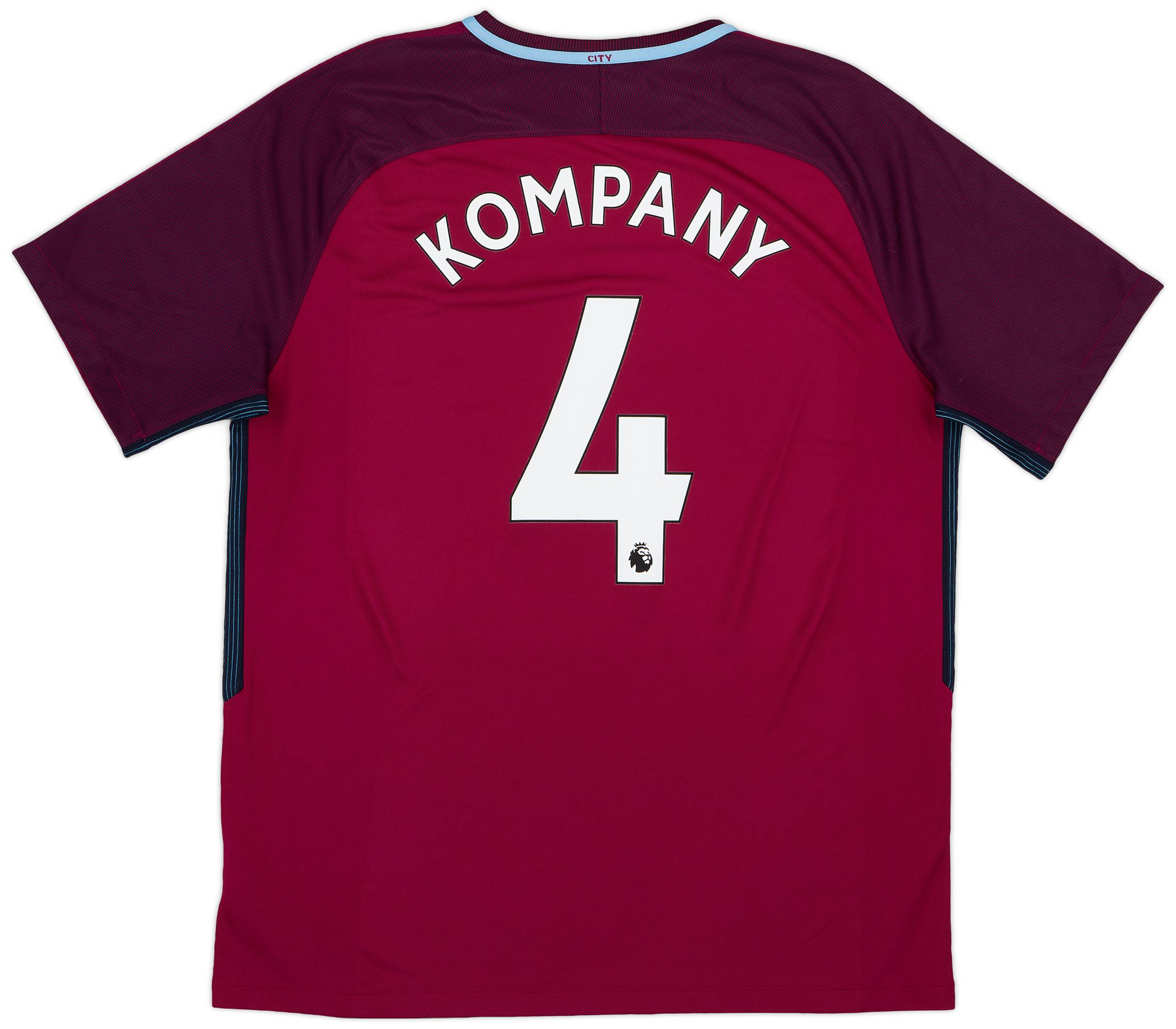 2017-18 Manchester City Away Shirt Kompany #4 - 6/10 - (XL)