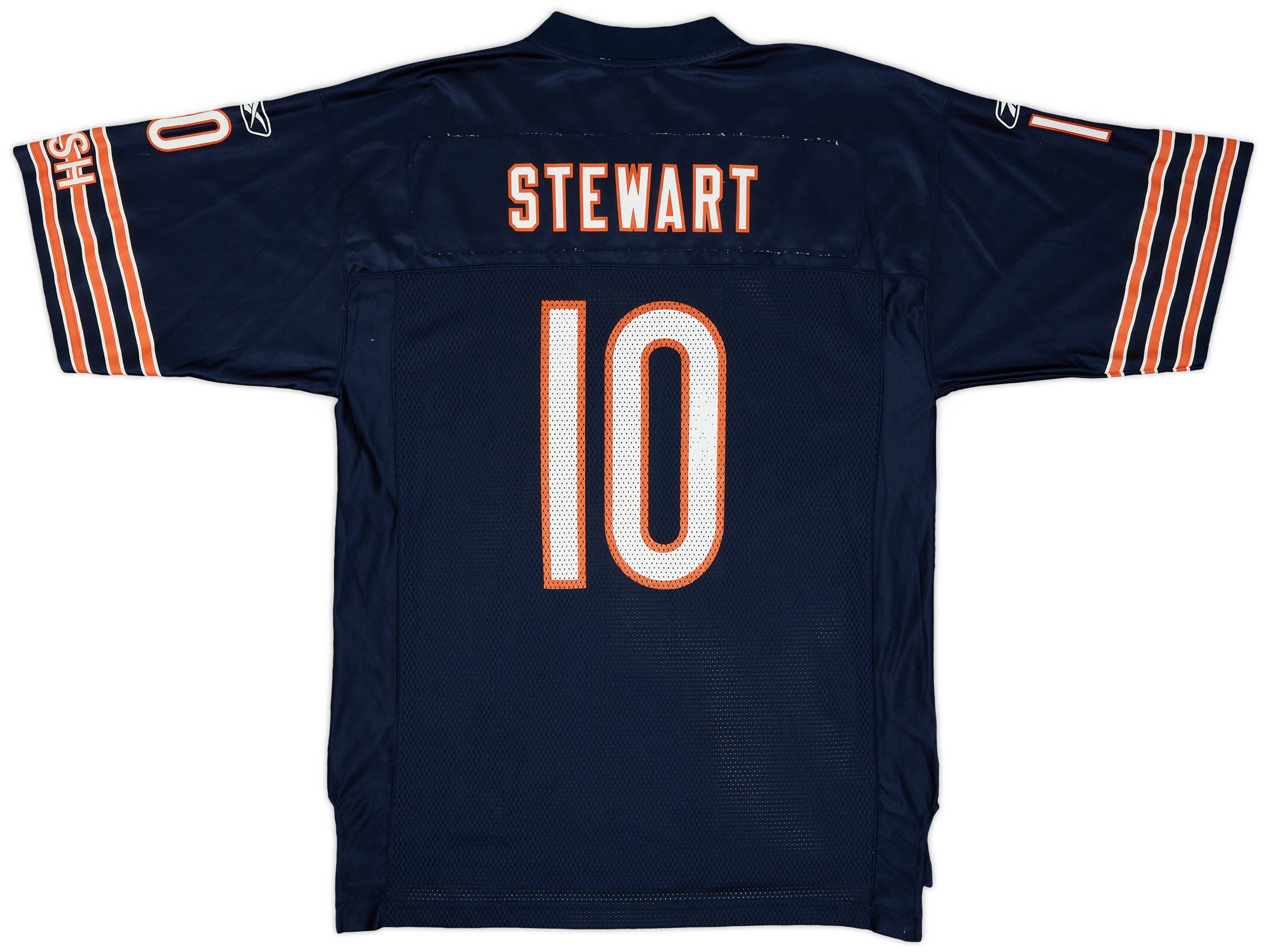 2003 Chicago Bears Stewart #10 Reebok On Field Home Jersey