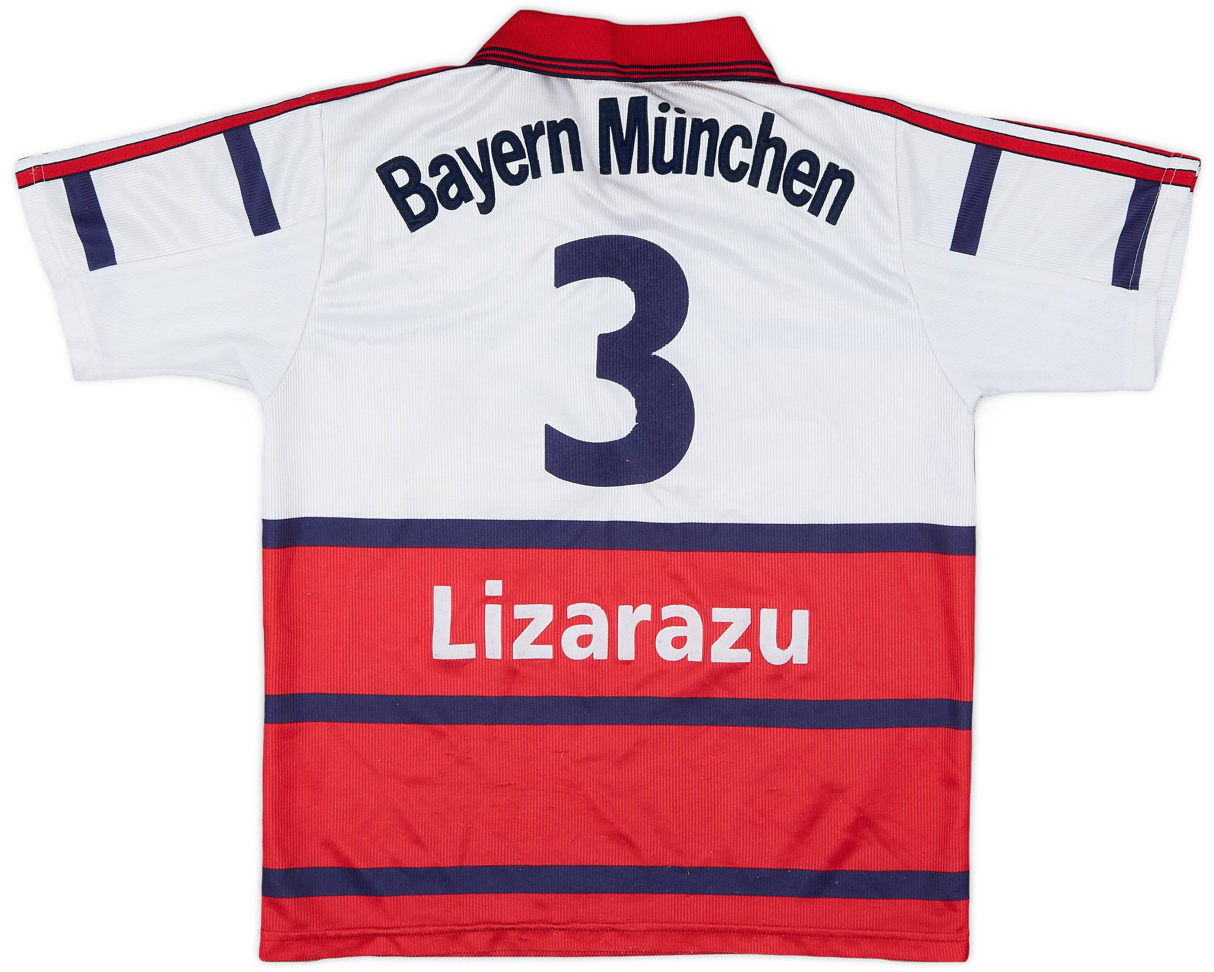 1998-00 Bayern Munich Away Shirt Lizarazu #3 - 6/10 - (L.Boys)