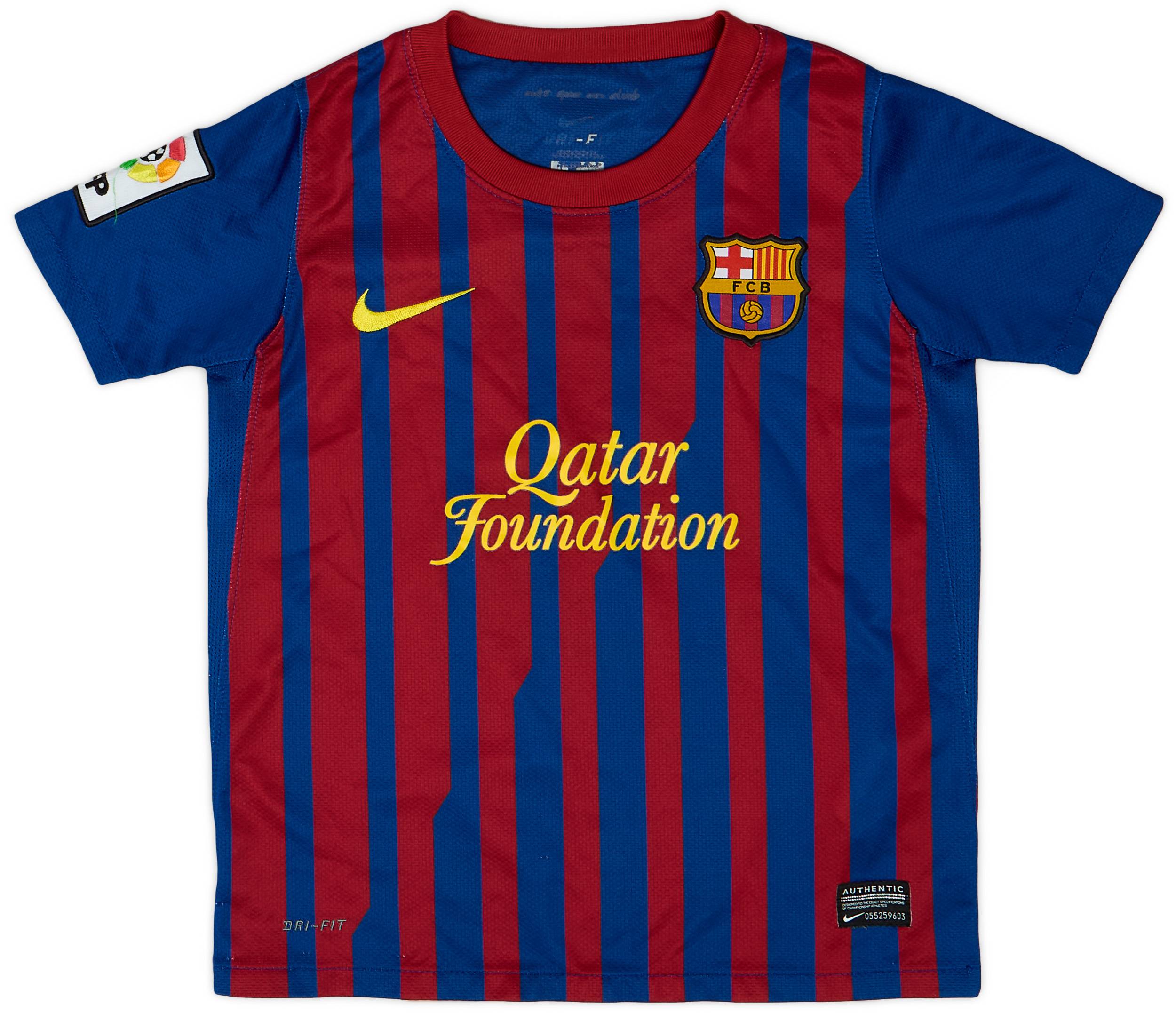 2011-12 Barcelona Home Shirt - 8/10 - (XS.Boys)