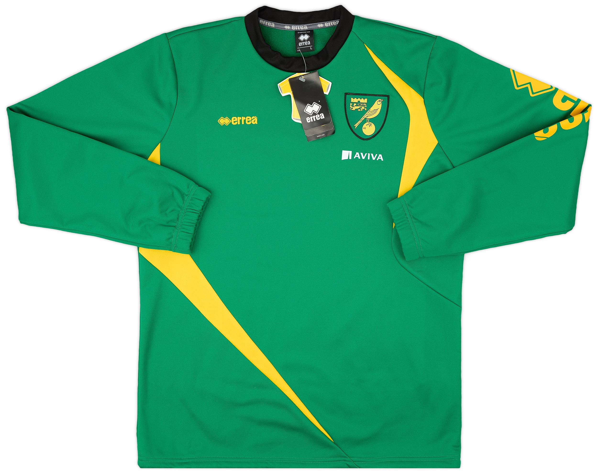 2014-15 Norwich Errea Training Top - As New