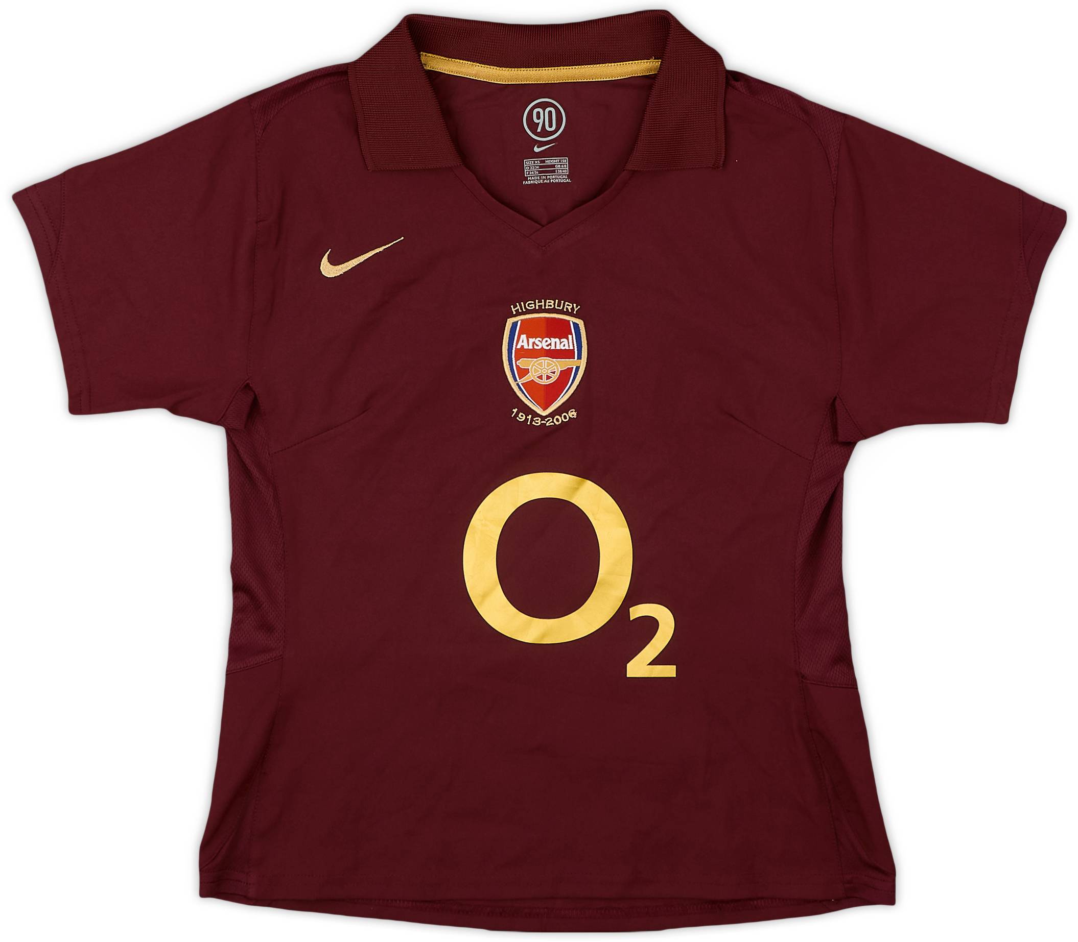 2005-06 Arsenal Home Shirt Ljungberg #8 - 9/10 - (Women's XS)
