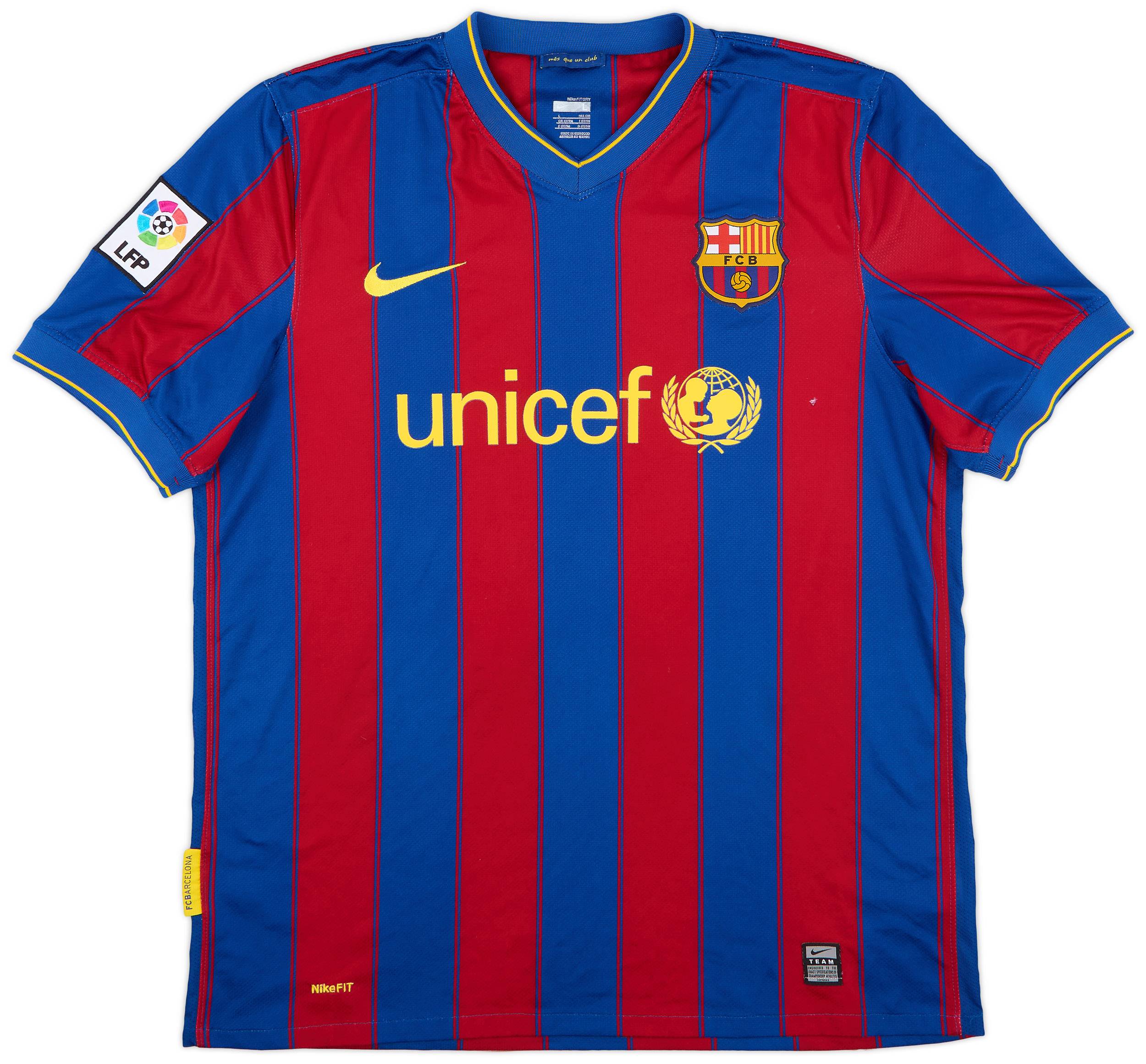 2009-10 Barcelona Home Shirt Puyol #5 - 4/10 - (L)
