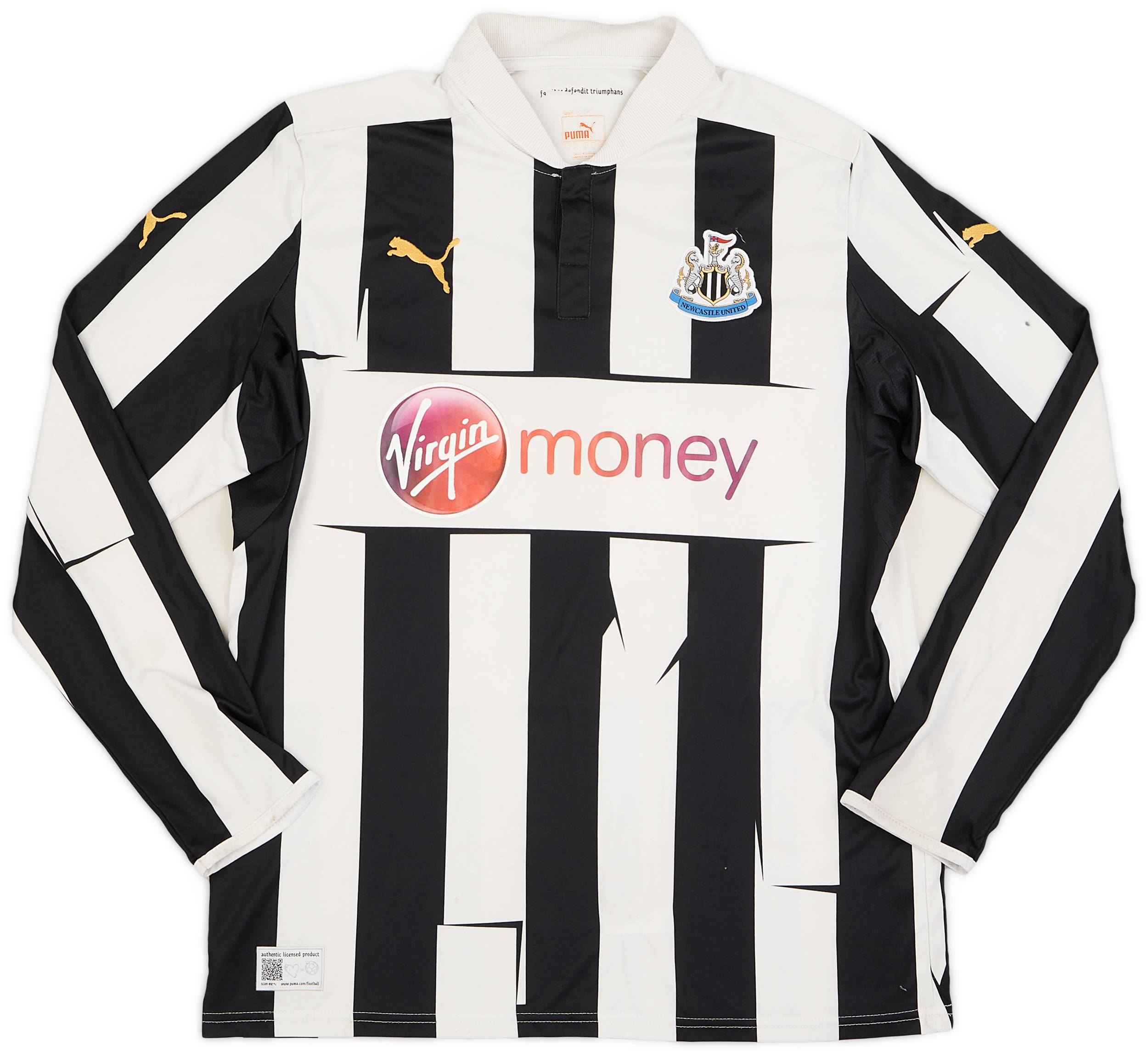 2012-13 Newcastle Home L/S Shirt - 7/10 - (L)