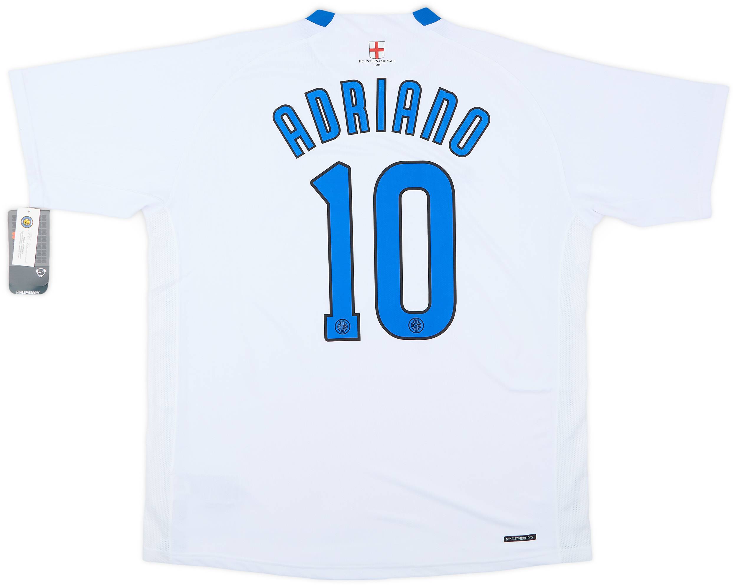 数量限定価格!! 2006-07 Inter (XL) #10 Adriano Shirt Away Milan ウェア