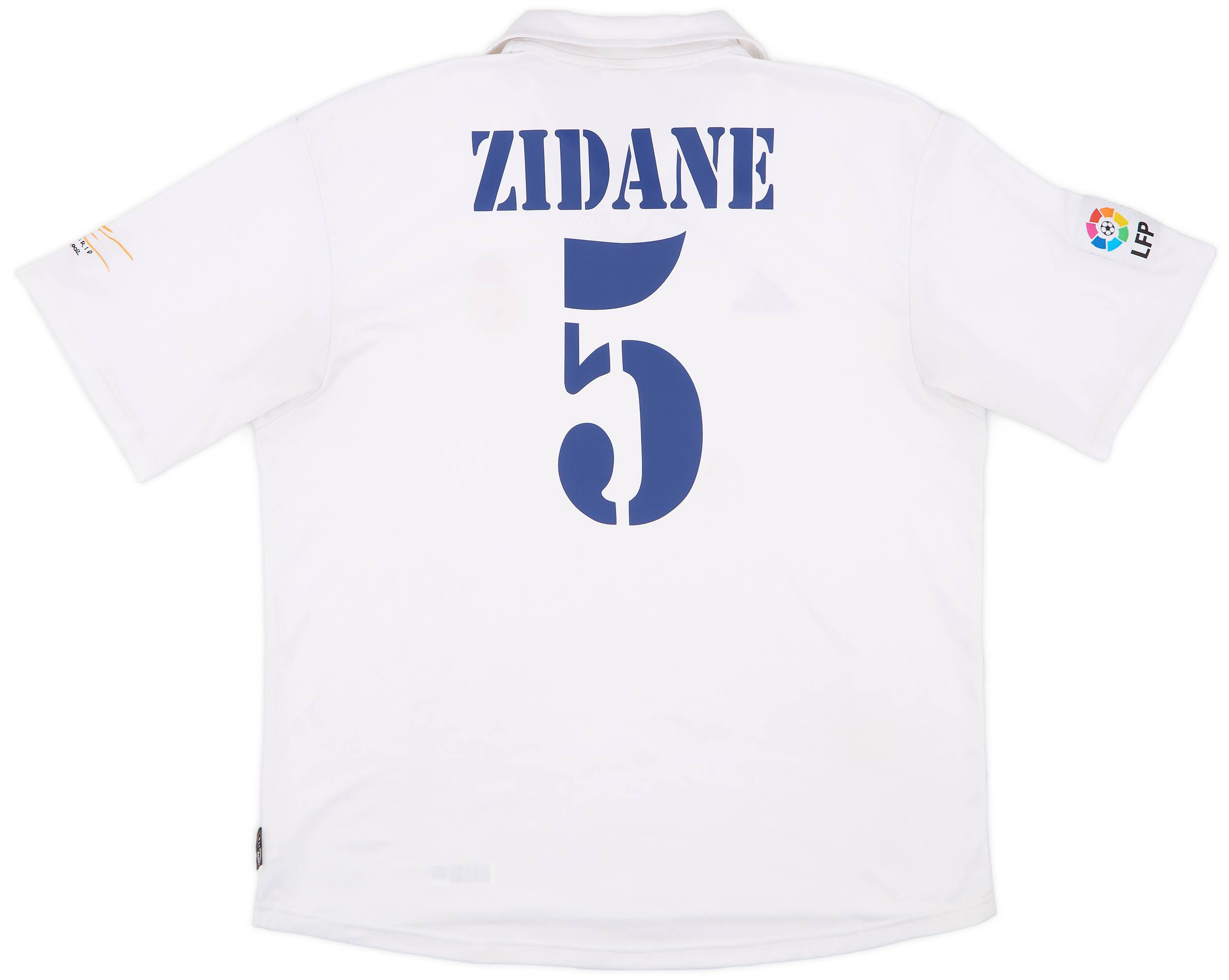 2001 Real Madrid Home Shirt Zidane #5 - 8/10 - (XL)