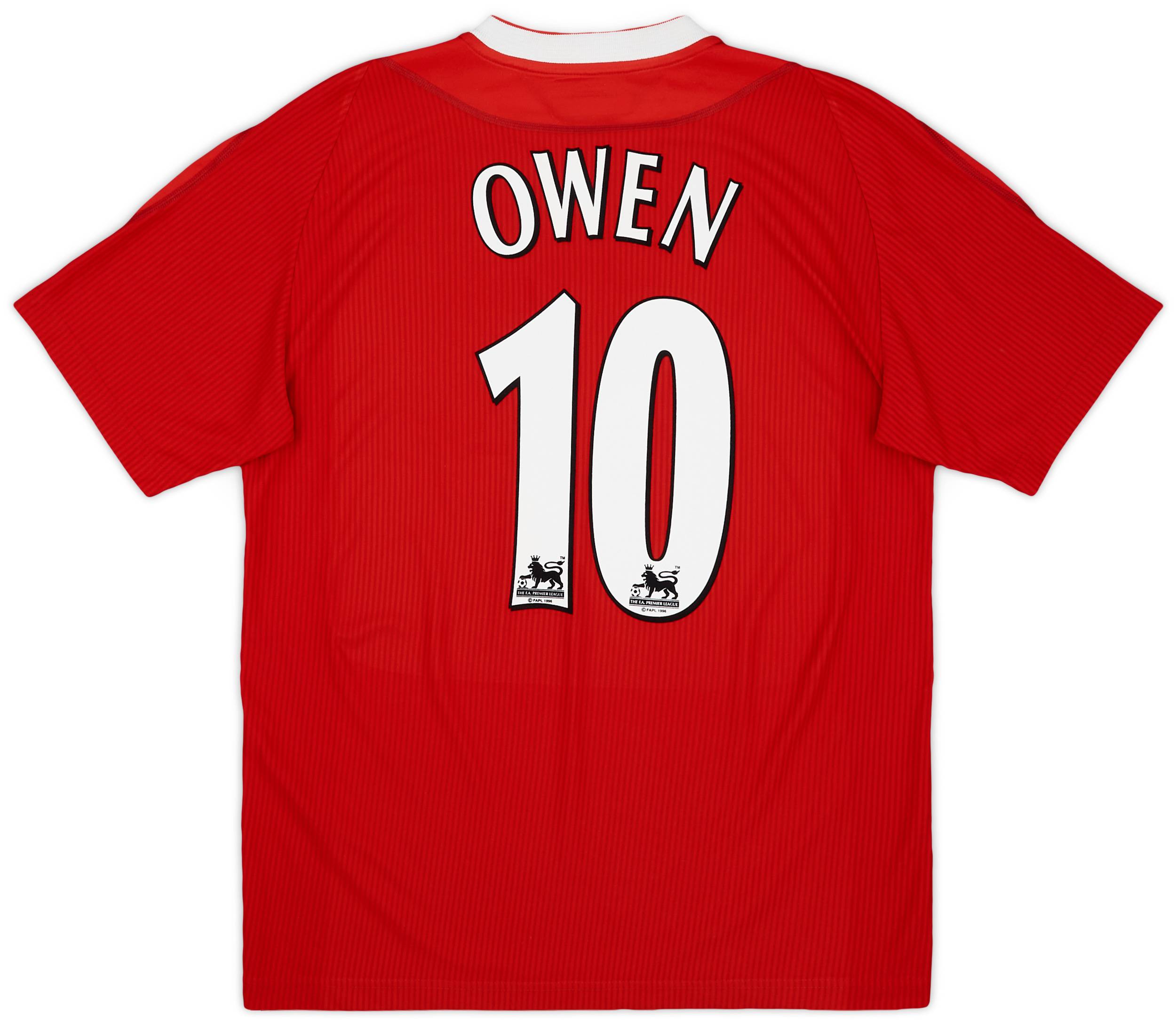 2002-04 Liverpool Home Shirt Owen #10 - 9/10 - (M)