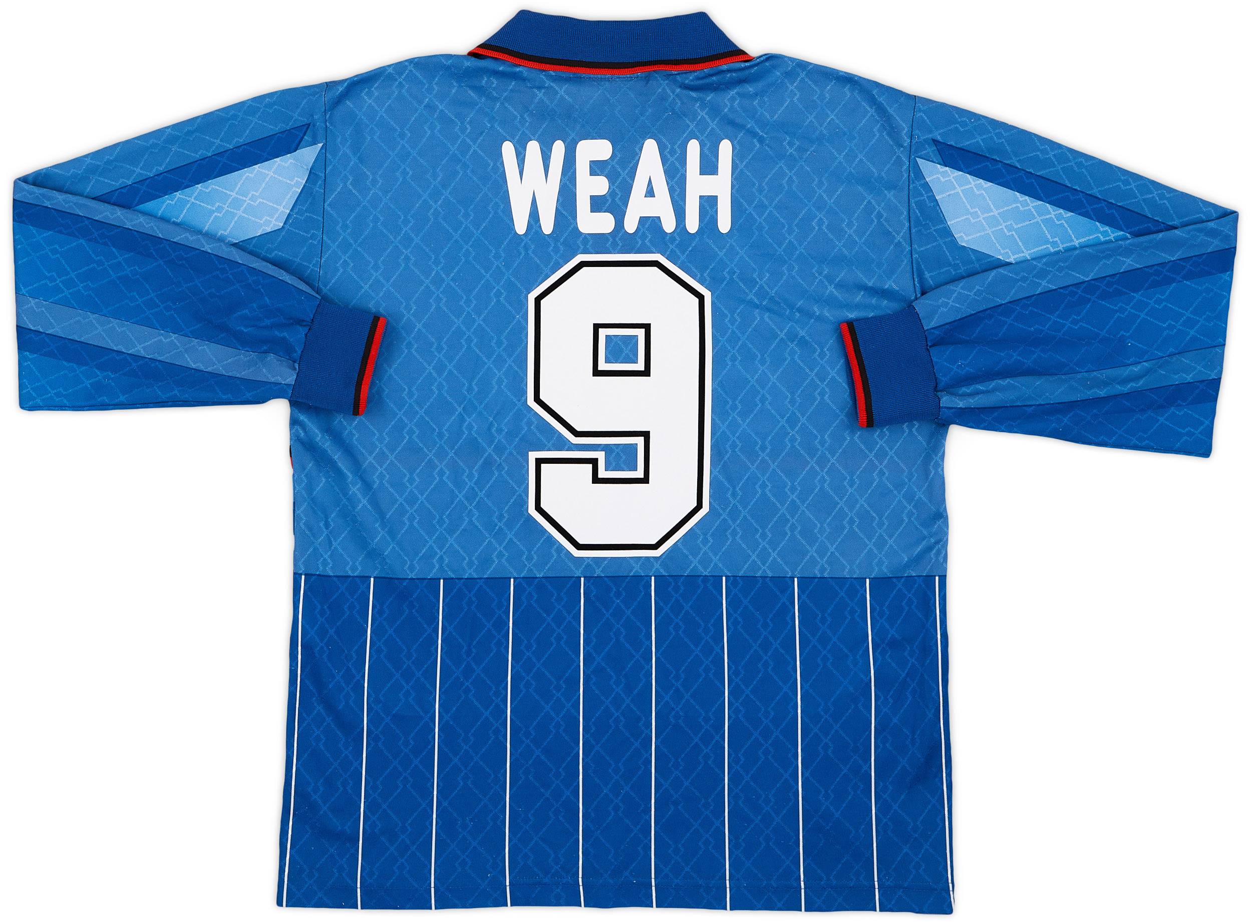 1995-96 AC Milan Fourth L/S Shirt Weah #9 - 9/10 - (M)