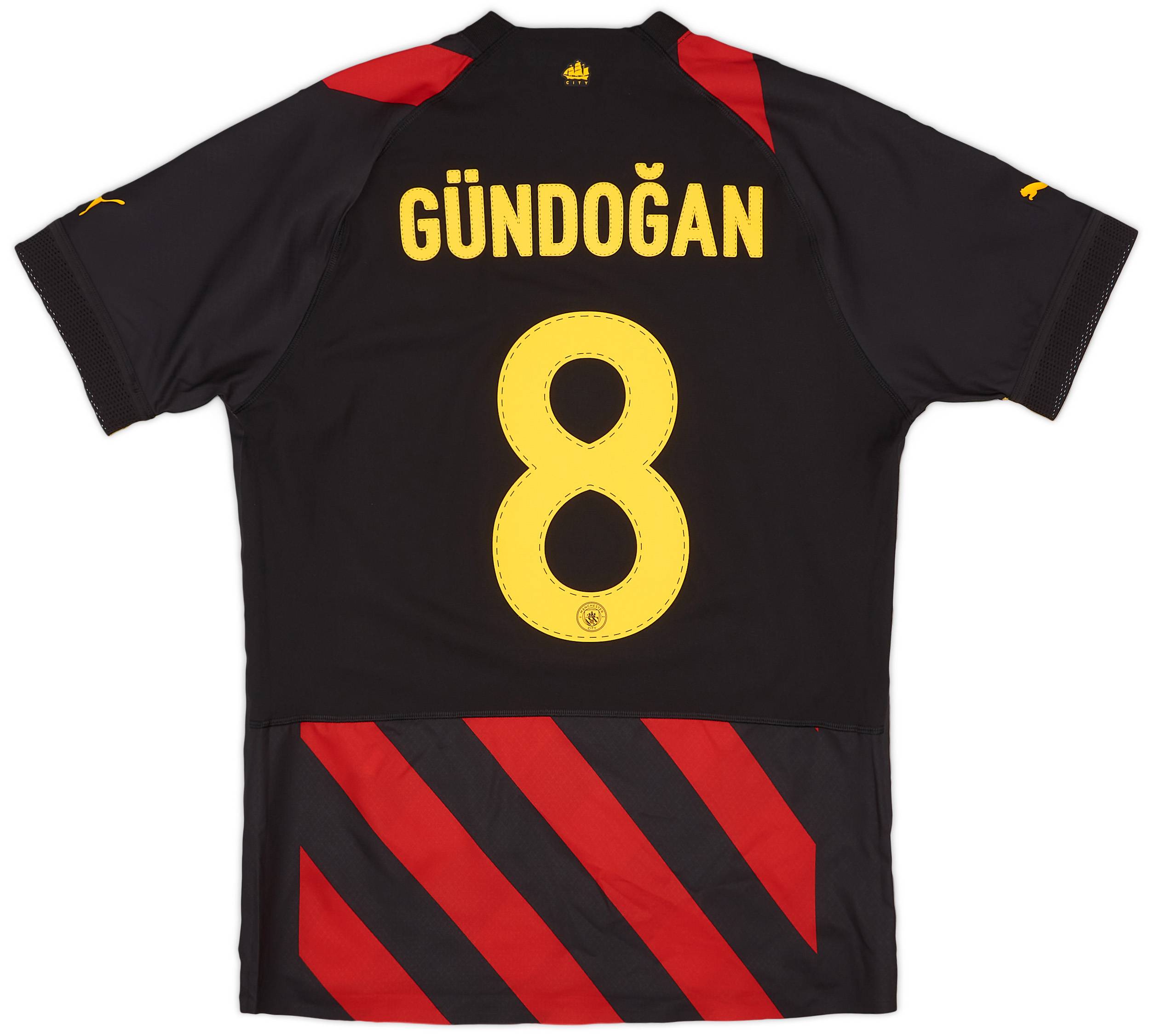 2022-23 Manchester City Player Issue Away European Shirt Gundogan #8